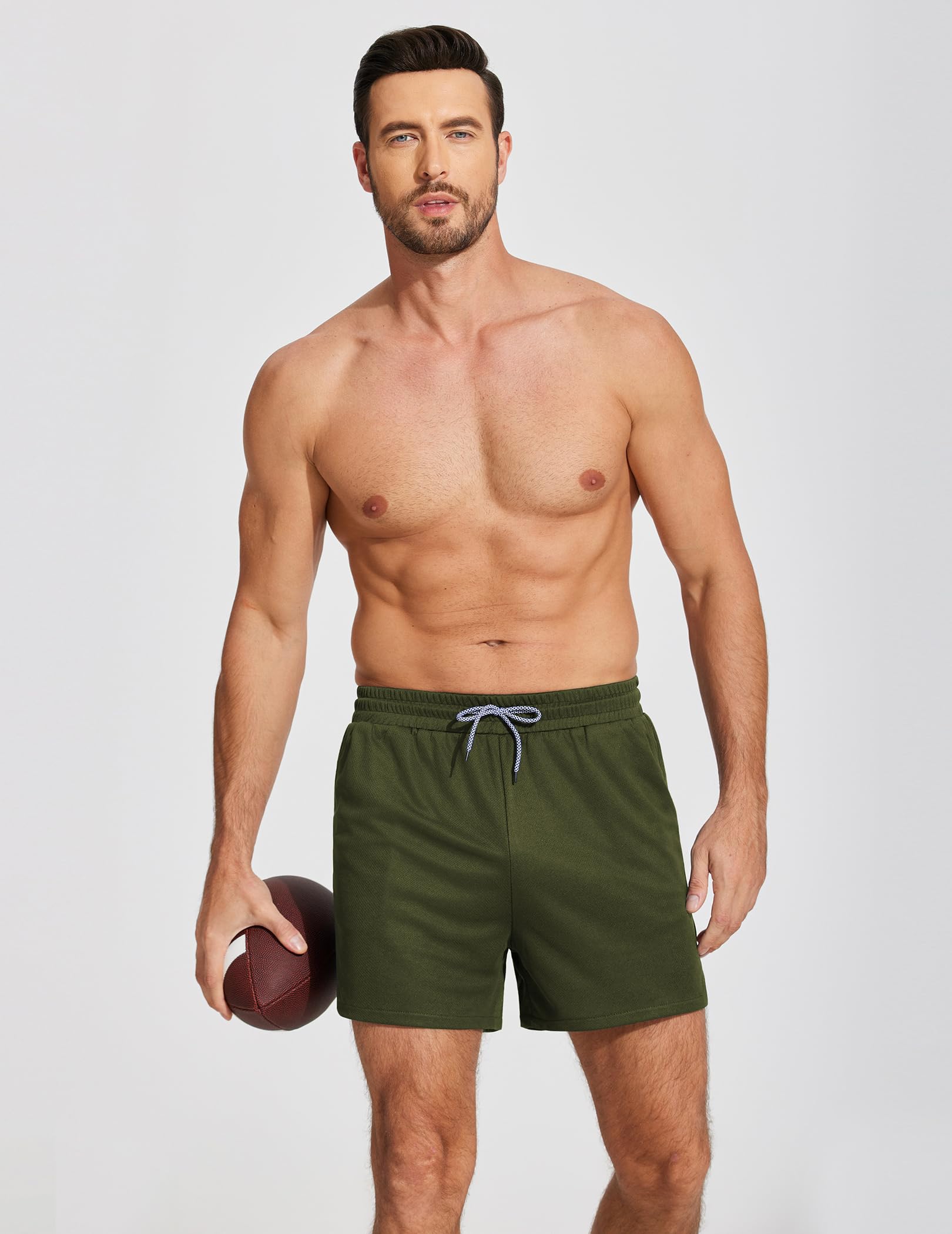 Weardear Pantaloncini Sportivi da Uomo Sport e Allenamento Fitness Shorts Jogging Corti Comodo e Traspirante Pantaloncini per e Correre S-XXL