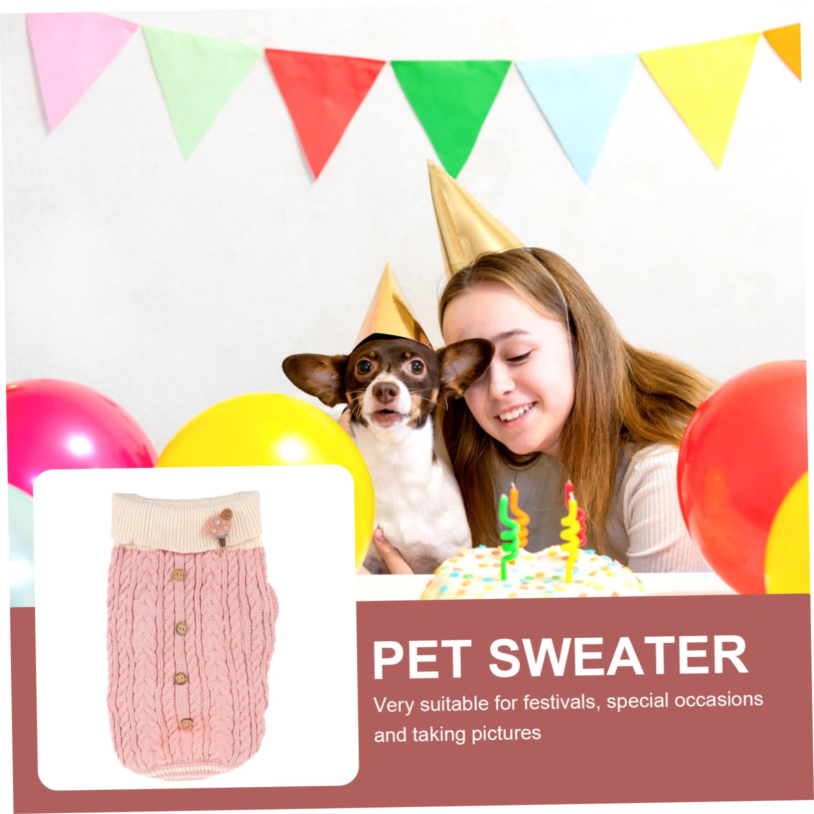 ABOOFAN 3stücke Pet Winter Sweater Hochwertiger Hochkragen Hundepullover Für Kleine Hunde Warm Und Bequem Für Herbst Und Winter Pflegeleicht Und Maschinenwaschbar