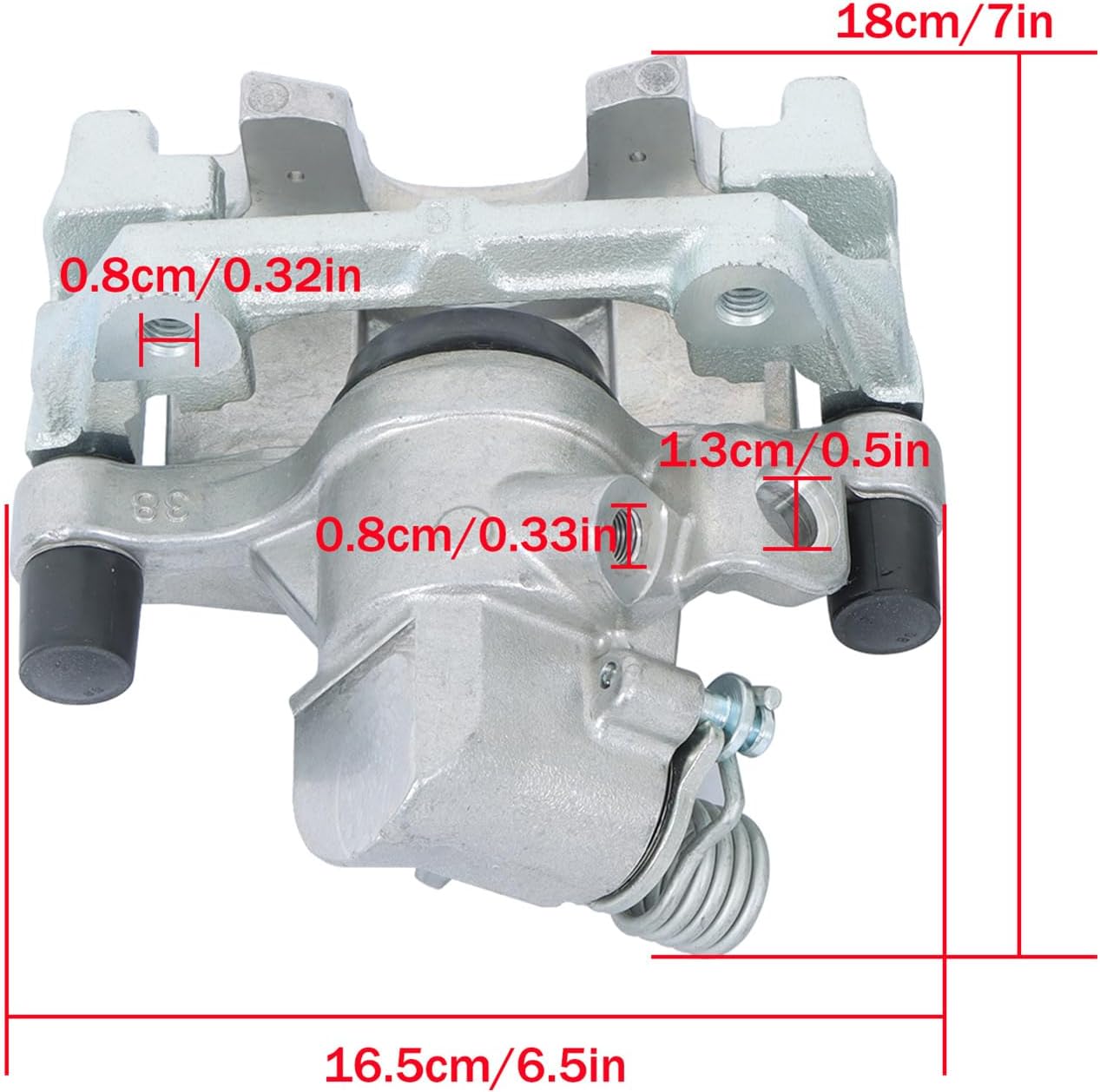 GXYWADY 2Pcs Rear Left and Right Disc Brake Caliper with Bracket Replacement for Model 3 C30 C70 S40 V50 2004-2011