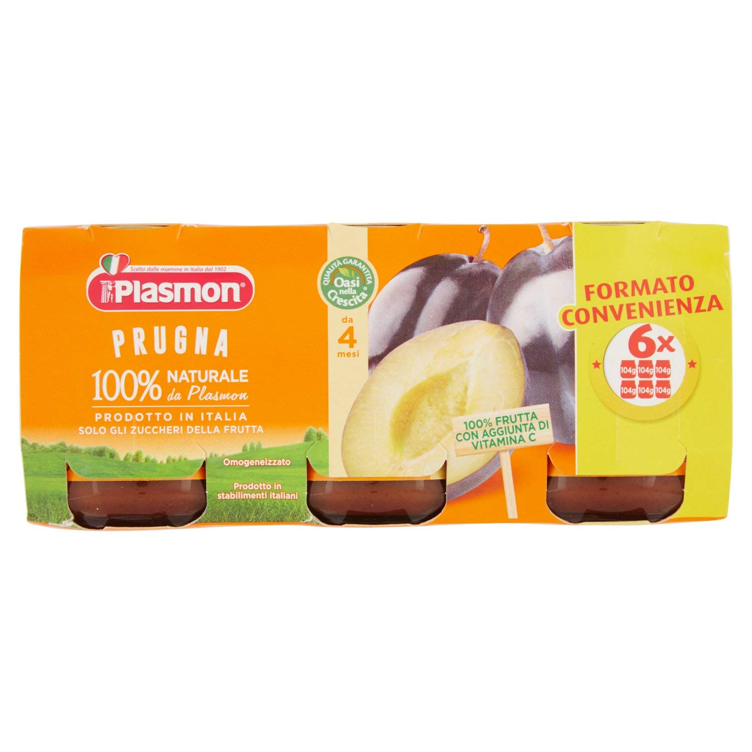 Omogeneizzato Plasmon 4 Frutti - 12 Vasetti Da 80g, 100% Frutta Naturale Con Vitamina C - Foto 9