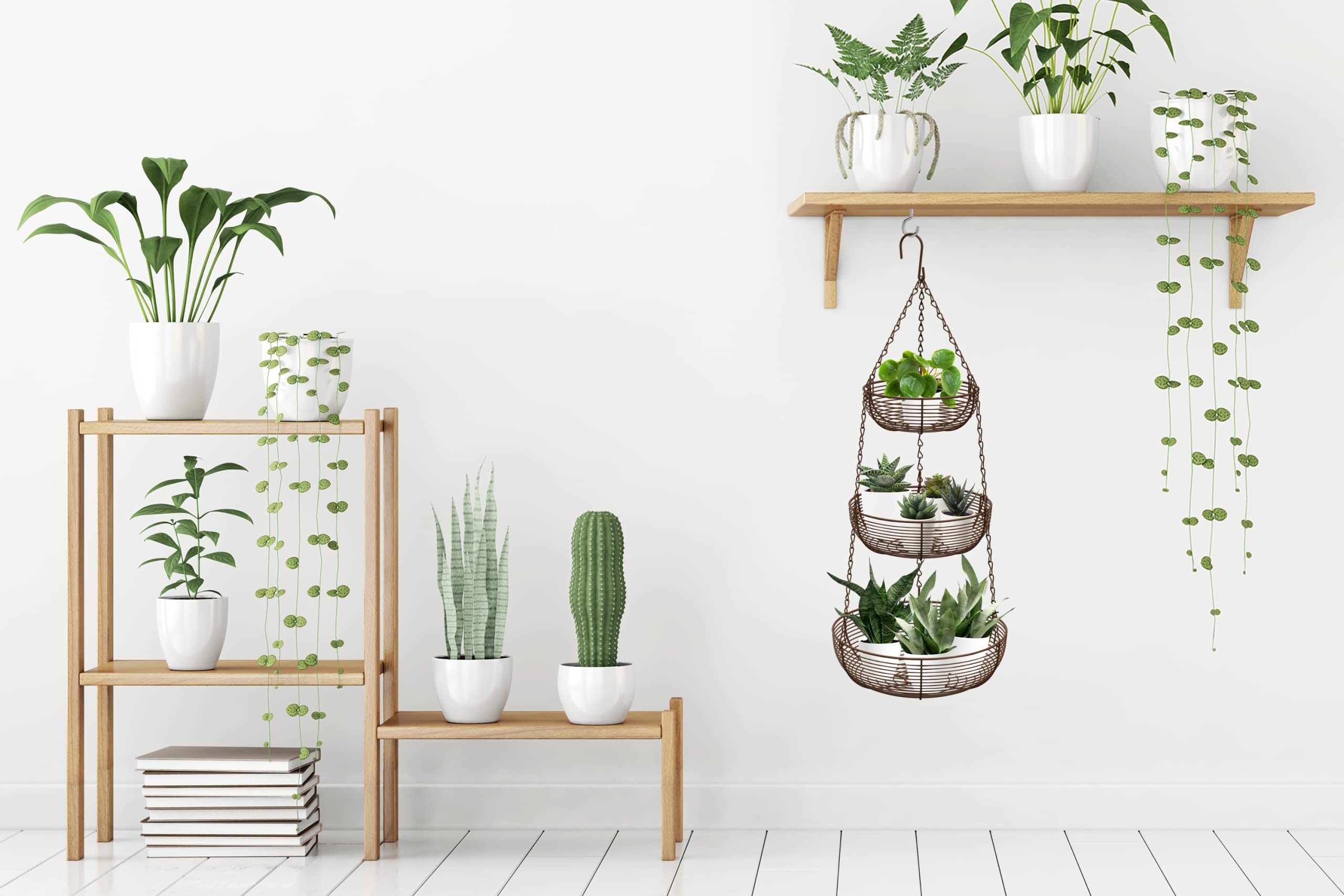 3-Tier Hanging Basket Fruit Organizer