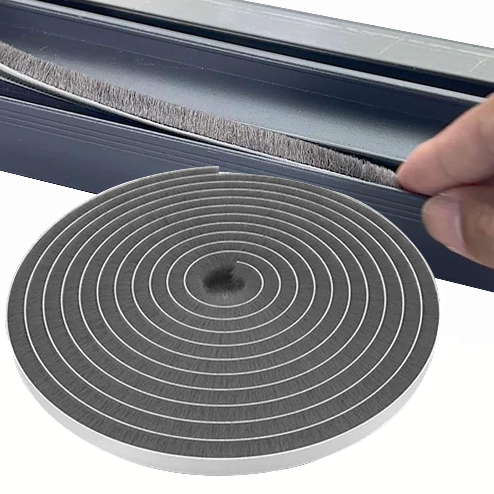 33 Ft Weather Stripping Door Seal Tape,Window Noise Blocker,Noise Blocker for Room,Self-Adhesive Soundproof Foam Insulation,Gray