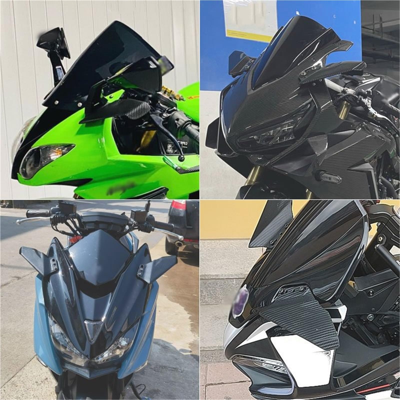 Front Bumper Splitter dachowy Pasuje do DUCATI 1198 1098 999 848 749 Winglet Aerodynamiczny spojler owiewka skrzydło