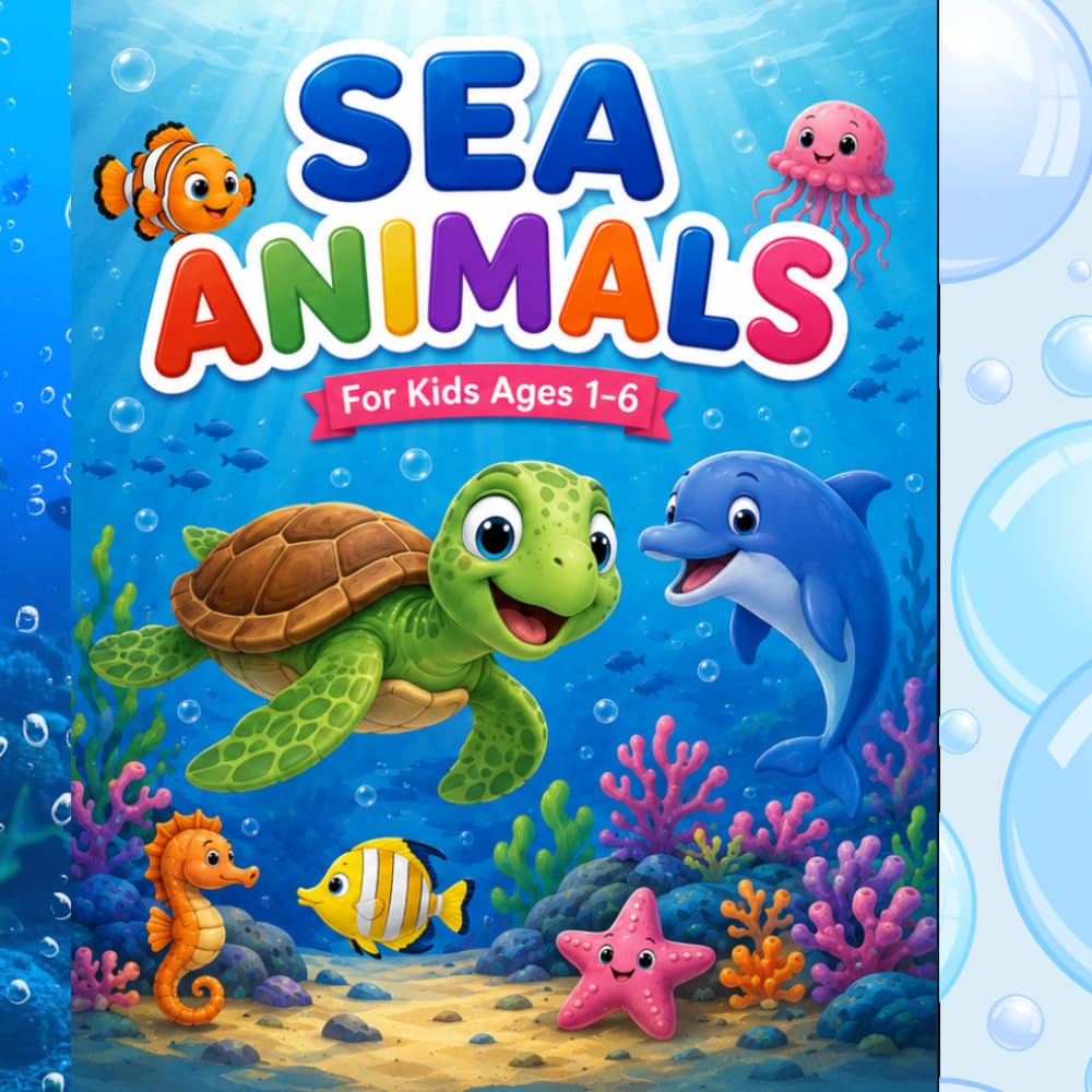 Sea Animals: Ocean Animals Picture Book for Toddlers Ages 1–6
