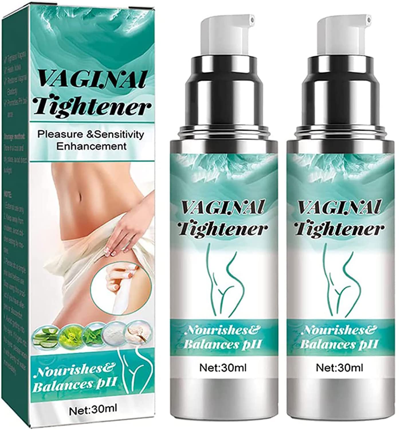 2pcs Vaginial Tightening Cream, Fast & Long-Lasting Results and Improves Health Vaginial Tightening Products, Easy to Apply, Enhances Intimate Sensitivity