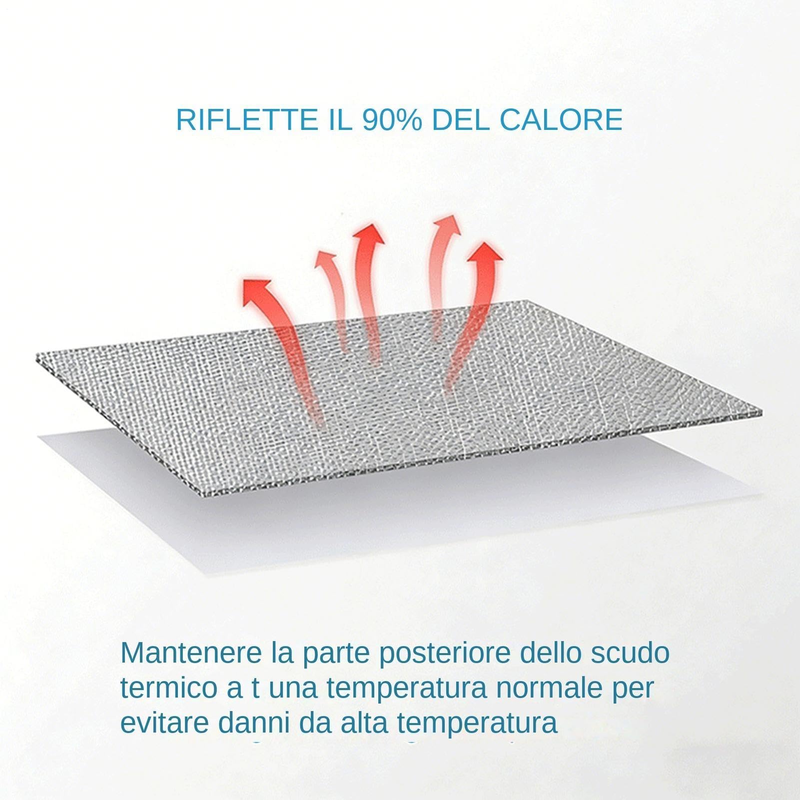 Escudo térmico de arranque – Aluminio 7 x 24 pulgadas, lámina de fibra de vidrio, manta autoadhesiva, película de barrera para altas temperaturas, protección térmica compartimento motor | Tamaño