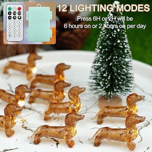 Miniatura 10 de BOHON Guirnalda de luces de trébol para decoración del día de San Patricio, funciona con pilas, con control remoto, 10 pies, 40 luces LED de trébol