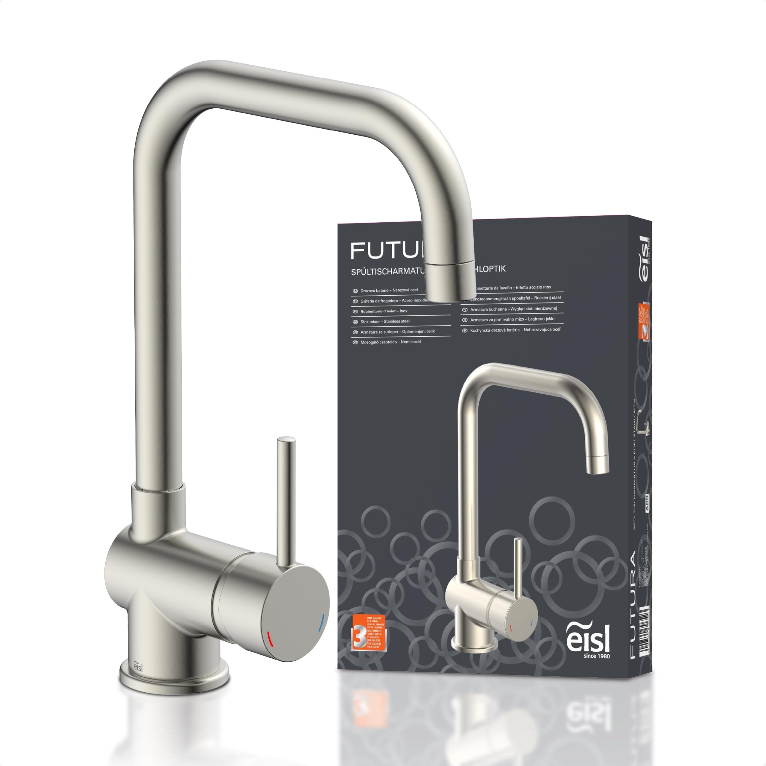 Schütte Spültischarmatur 'Rio' chrom/schwarz matt