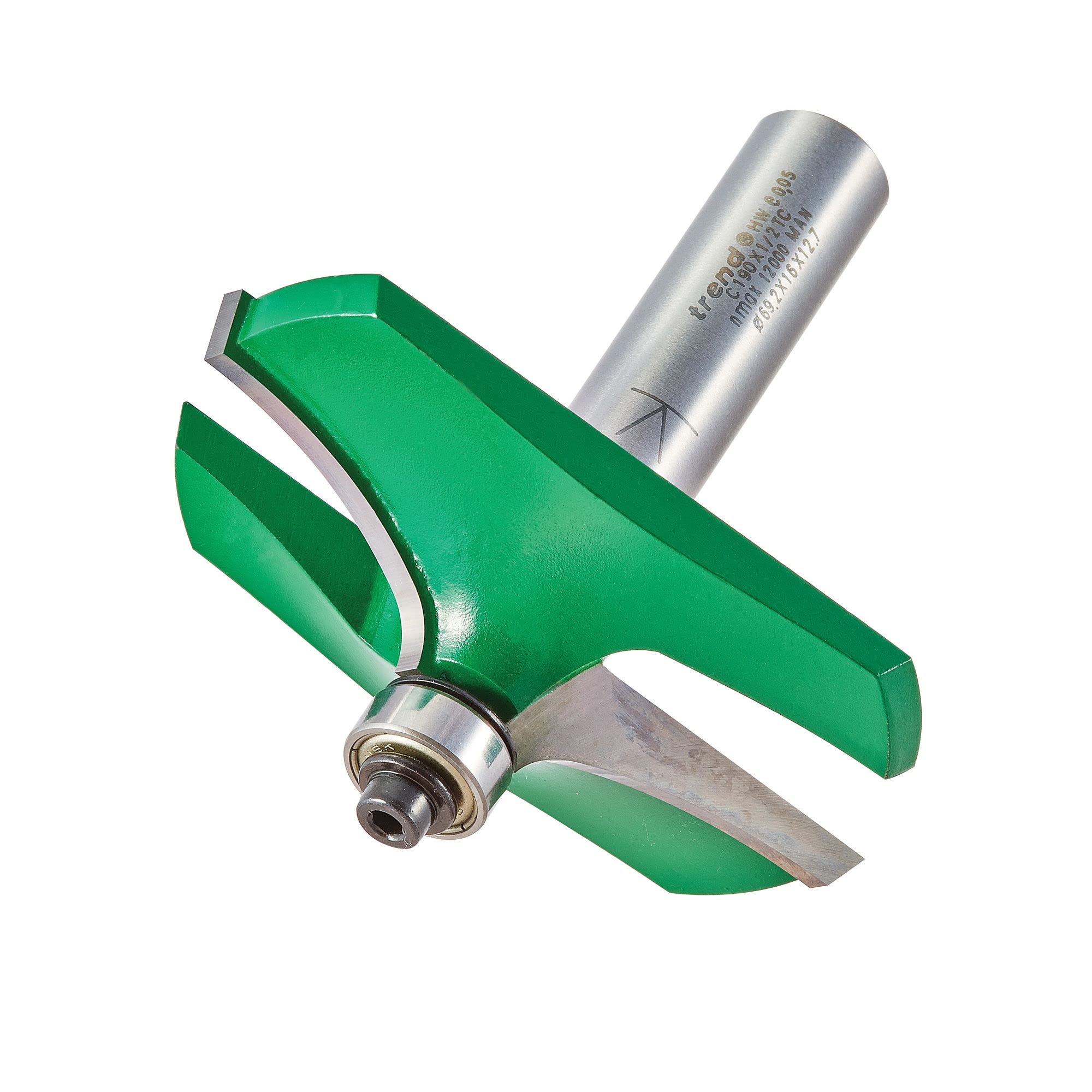 TREND C190X1/2TC CRAFT PRO ROUTER CUTTER GUIDED HANDRAIL 44.0MM RAD (TOP PROFILE