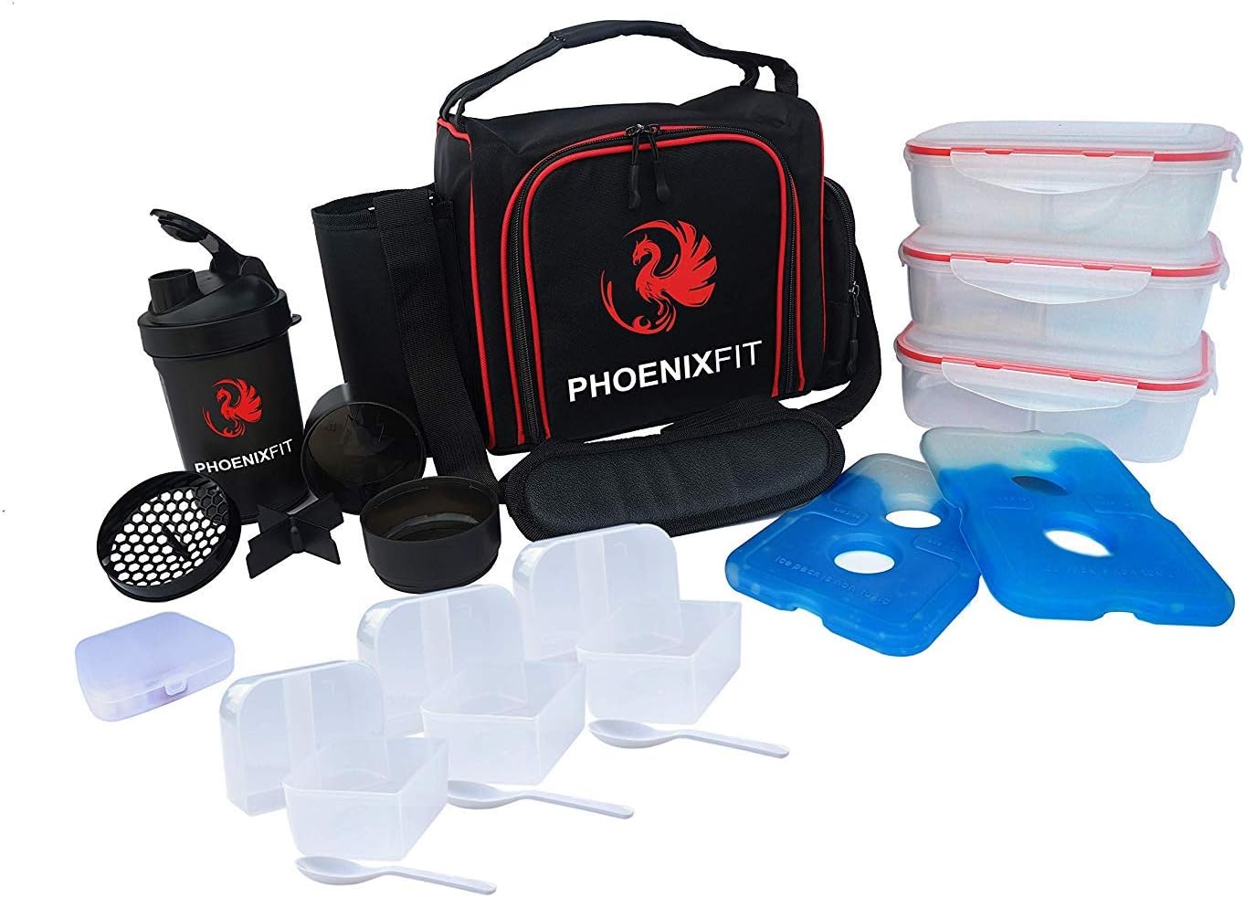 Premium Quality Meal Prep Lunch Bag-Sturdy double insulated lunch box perfect for on the go meals to help you reach you fitness goals