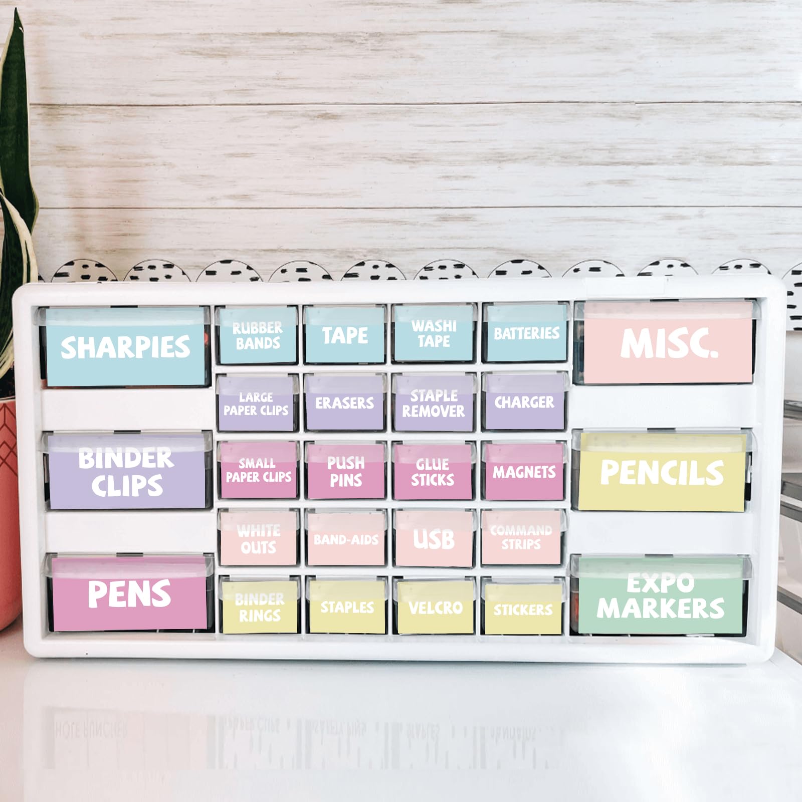 42 Pieces Teacher Toolbox Labels Tool Box Storage Label Classroom Supply Decor for Back to School Teachers Classroom Organization (Pastel)