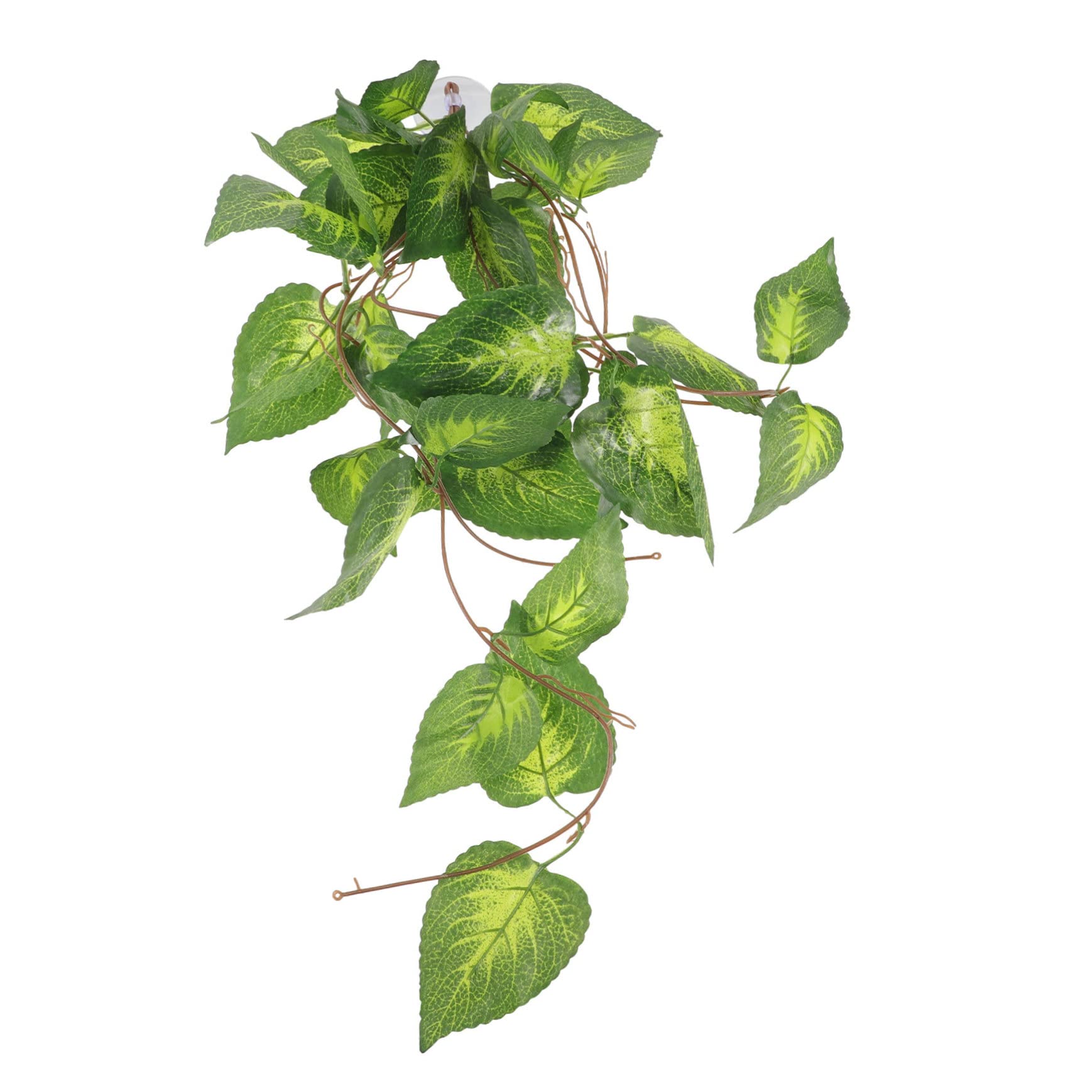 WOONEKY Lifelike Fake Plant for Reptile Tanks Realistic Aquarium Landscaping Decor Reptile Plants Ornament for Terrariums and Fish Tanks Reptile Supplies