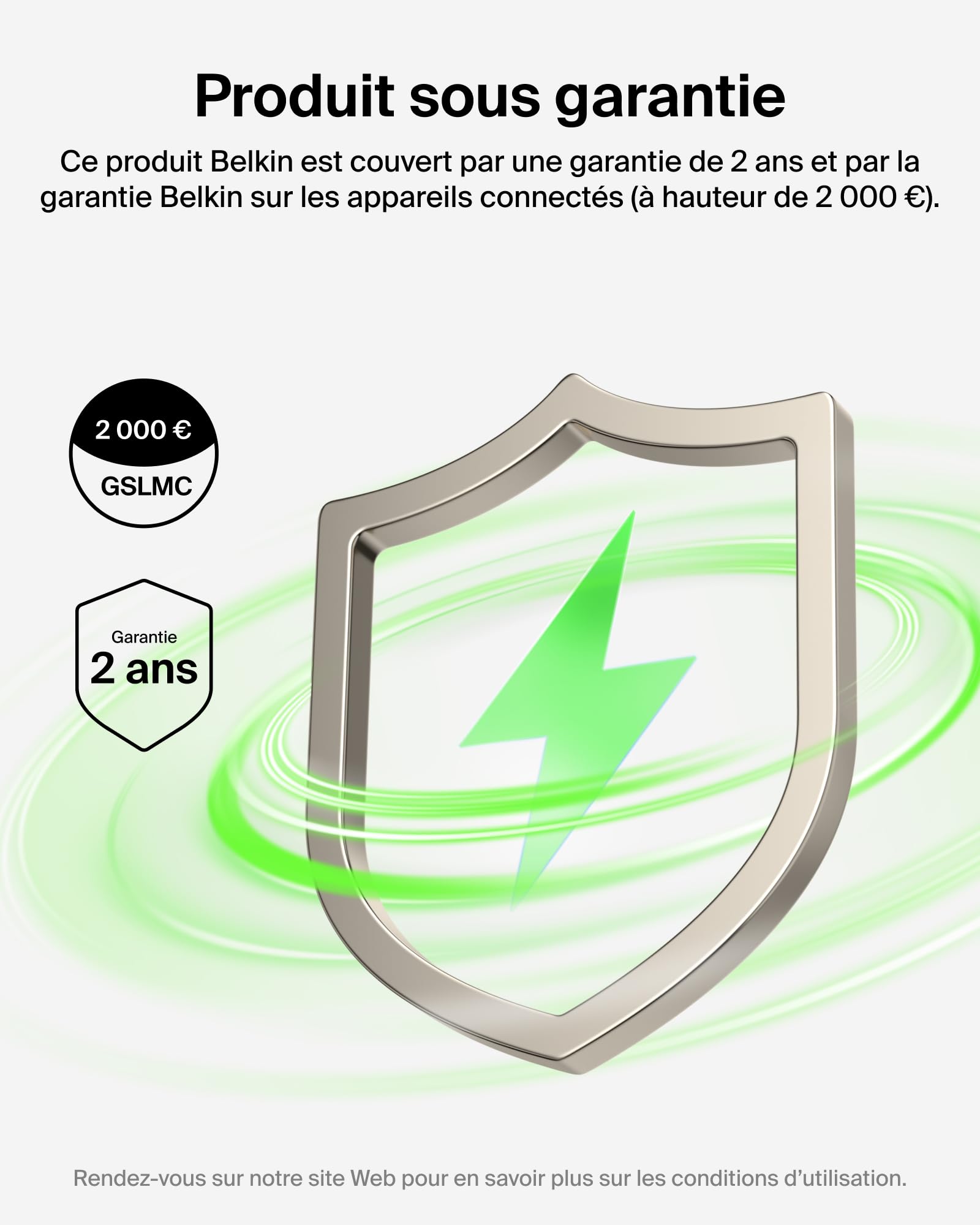 Belkin UltraCharge Pro Batterie Externe 27000mAh, Chargeur Portable avec Câble USB-C Intégré, USB PD 240 W, Power Bank Charge Rapide pour MacBook Pro, iPhone, iPad, Galaxy, Pixel, etc., Gris
