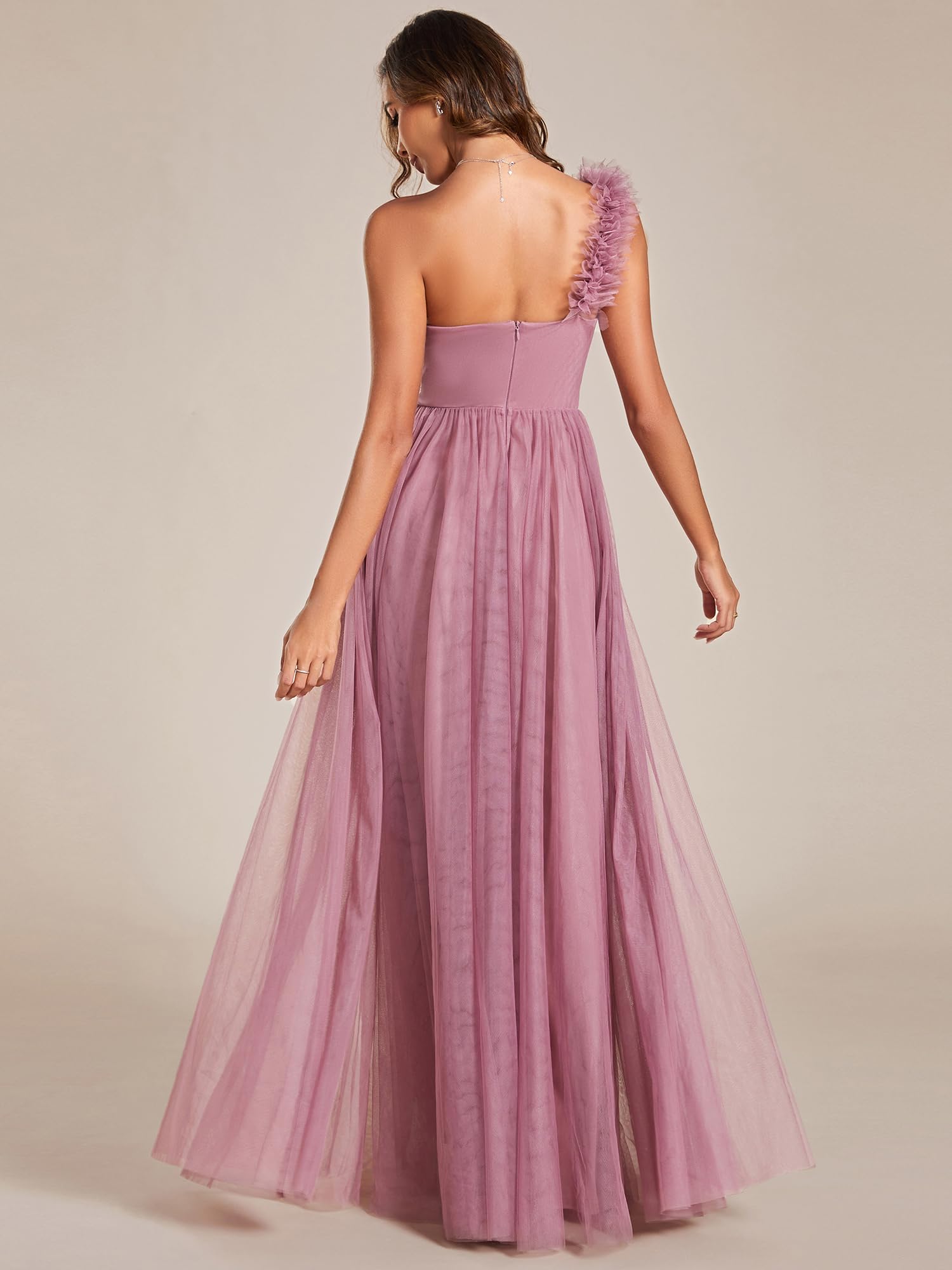 Ever-Pretty Abito Dmigella Donna Linea ad A Abiti Lunghi Donna da Cerimonia ES01911