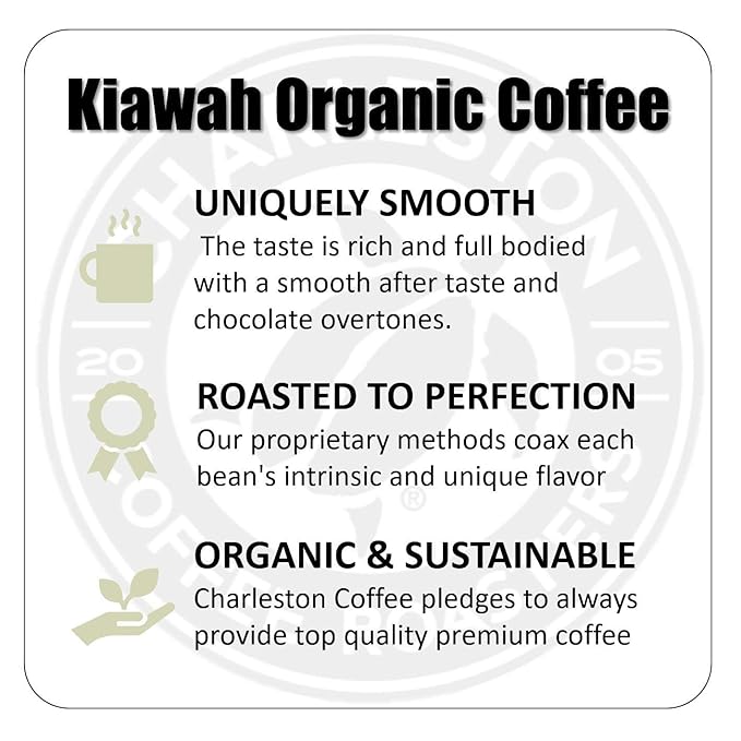Café Orgánico Specialty Whole Bean Charleston Coffee Roasters 28oz miniatura 2