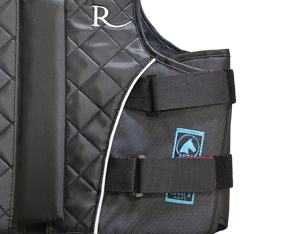 Rhinegold Pro-tec Body Protector for Horse Riding Protection pour Enfant pour l'équitation Jeunesse Unisexe, Noir, Childrens Small