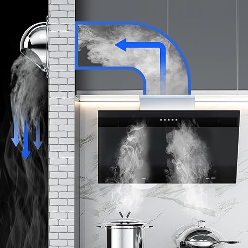 Miniatura 3 de Cubierta de chimenea de acero inoxidable 304, cubierta de salida de ventilación de pared redonda, tubo de escape de PVC, tapa de lluvia para