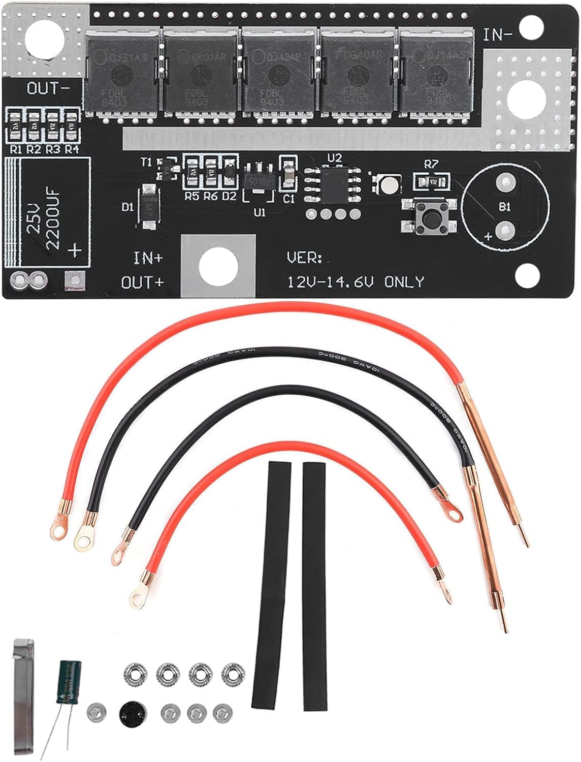 Electrobot Portable DIY Spot Welding PCB Board, 90-130A Current, Welds 0.1-0.12mm Sheets, Runs on 12-14V Input (B0D2B9M9VL) Amazon Price History, Amazon Price Tracker