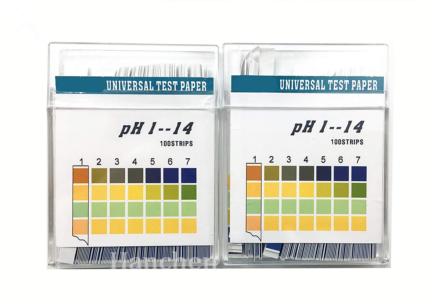 Hanchen Tiras de prueba de pH 10000 ct Pruebas de niveles alcalinos y ácidos de tu cuerpo corporal Monitorea y monitorea tu nivel de pH usando saliva y orina (pH 1-14) (100 paquetes)