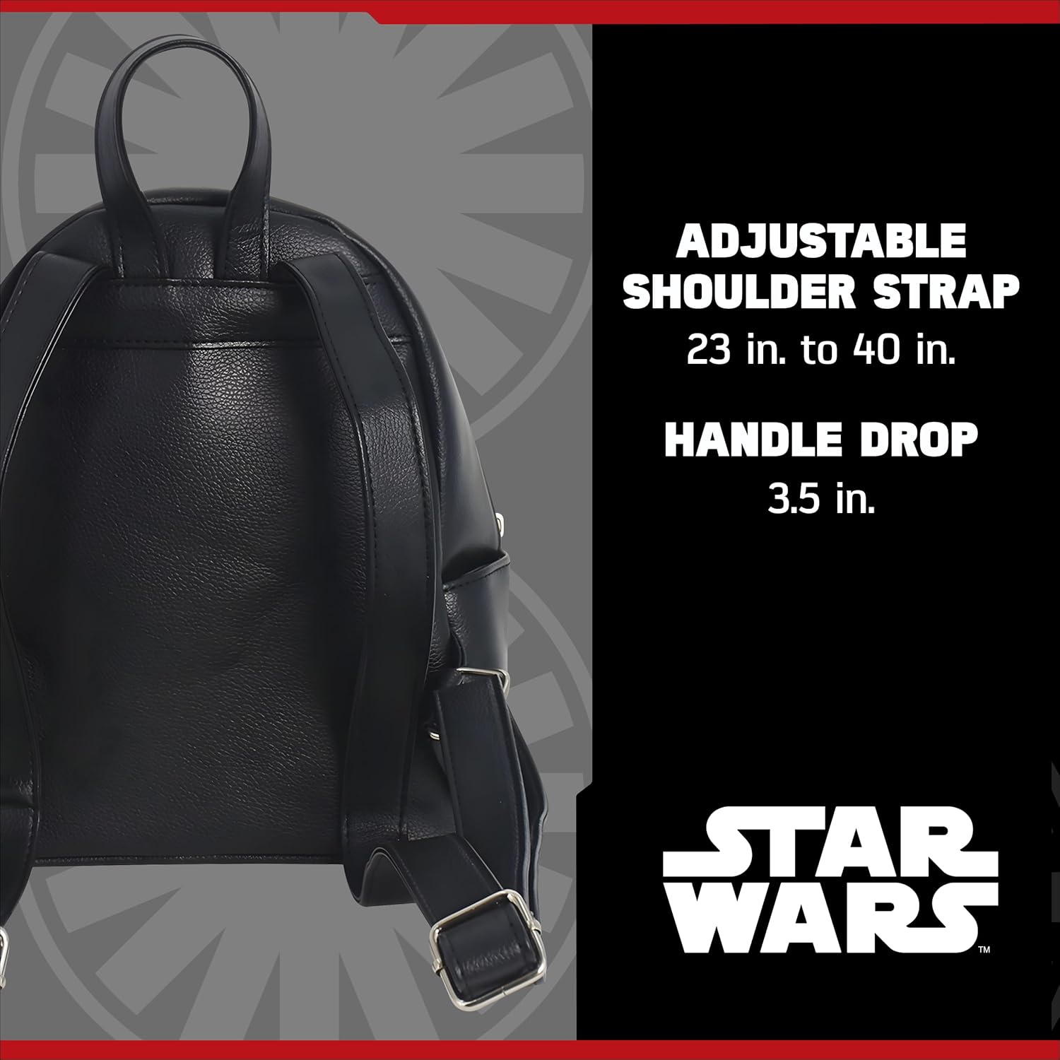 Star Wars Mini Backpack, Darth Vader Small Travel Bag for Men and Women, Multi, 9 Inch