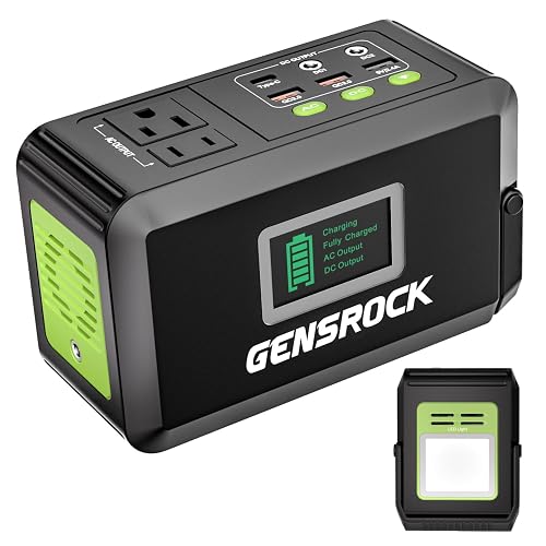 GENSROCK Portable Power Bank with 150W AC Outlet
