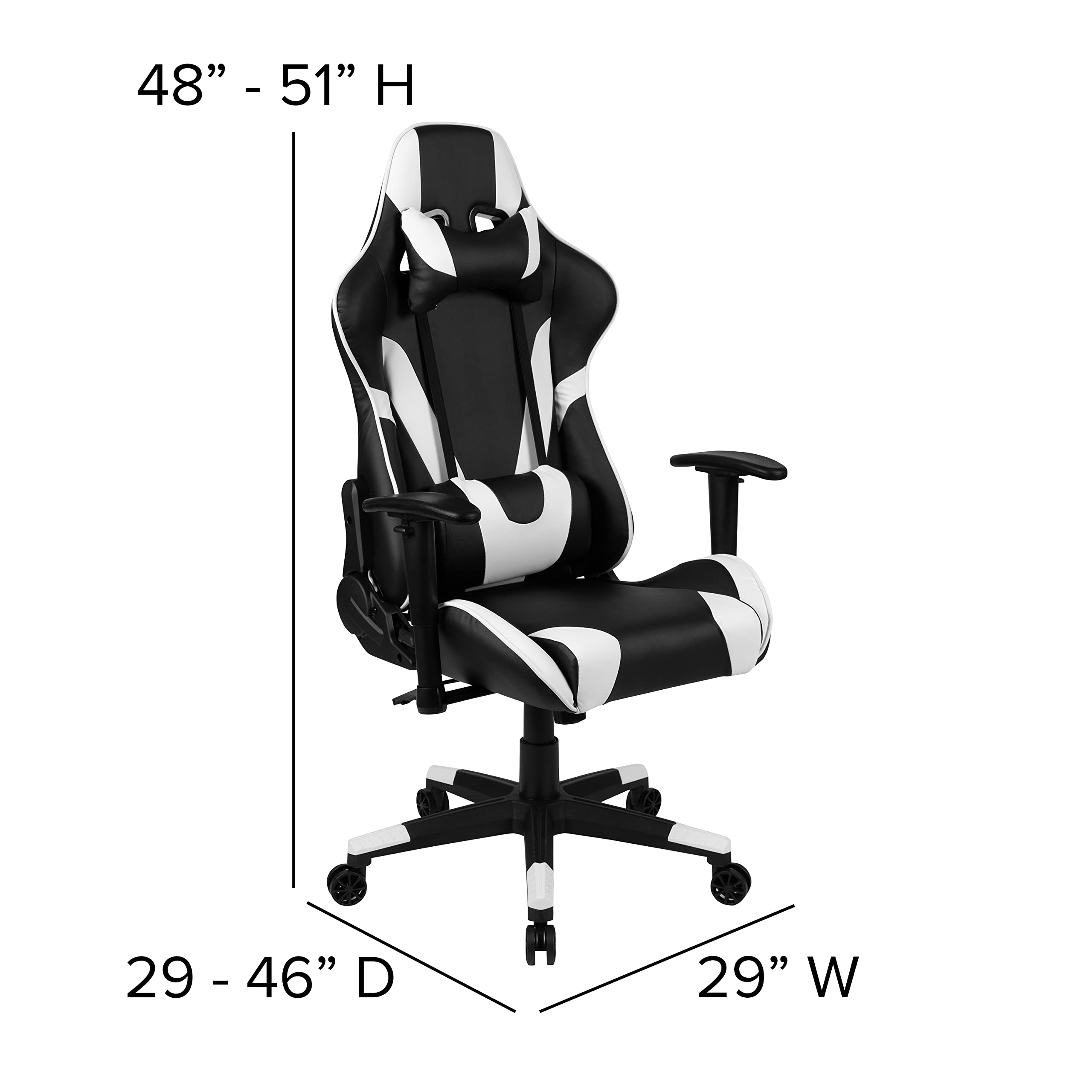 Amazon.com: Flash Furniture X20 Fully Reclining LeatherSoft Racing