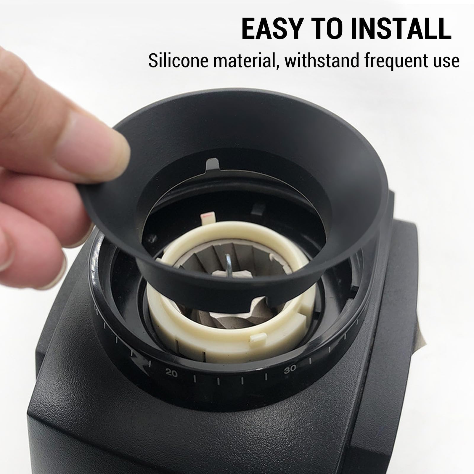 Juego de Juntas para Molinillo de café de 4 Piezas, Molinillo de café de Silicona, Accesorios Eléctricos para Molinillo de café Baratzas Encore (negro)