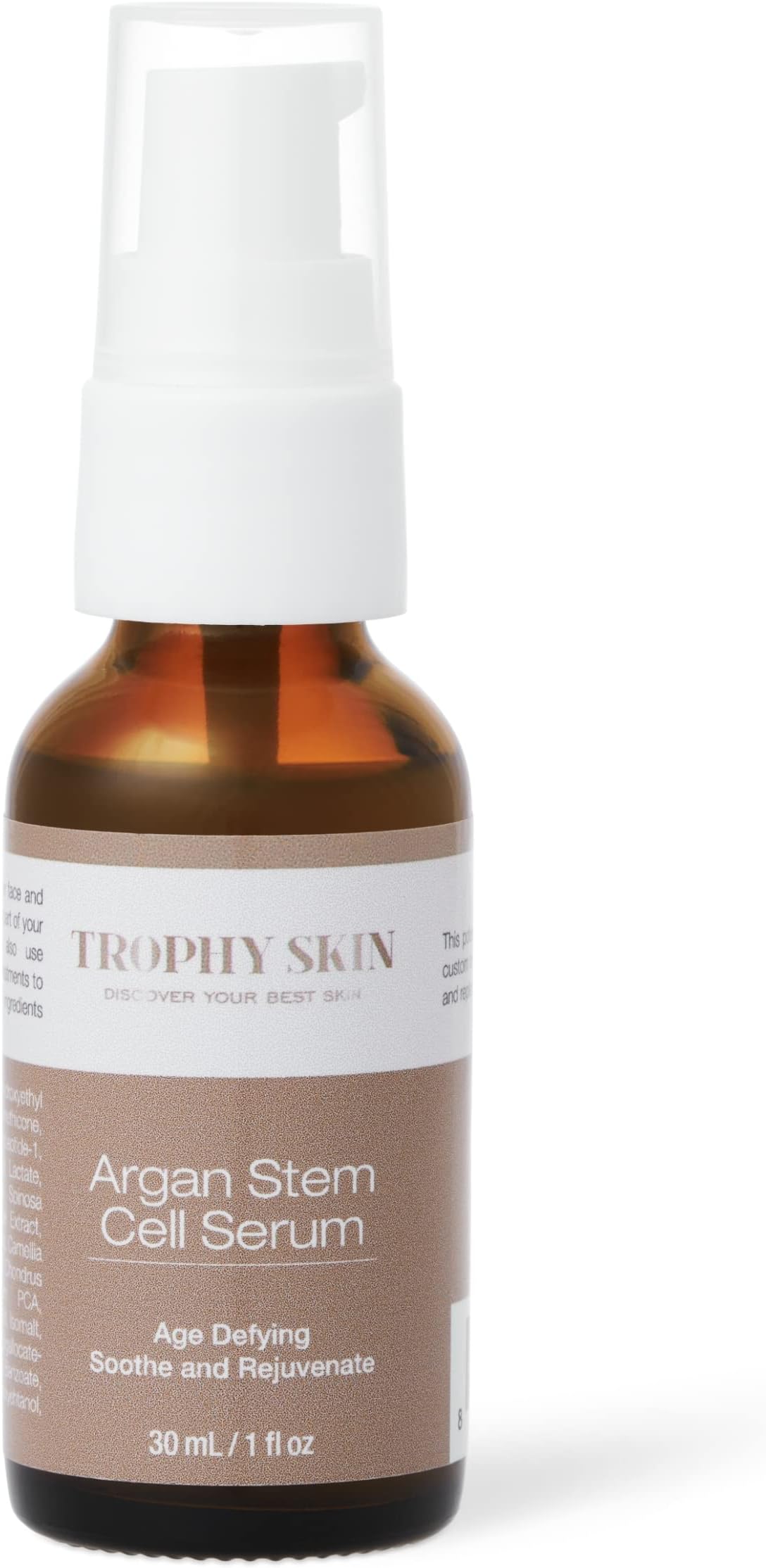 Argan Stem Cell Serum - Topical Age-Defying Skin Hydrator with Hyaluronic Acid and Argan Oil to Soothe, Nourish, and Rejuvenate Face for Moisturized and Glowing Skin - 30 mL