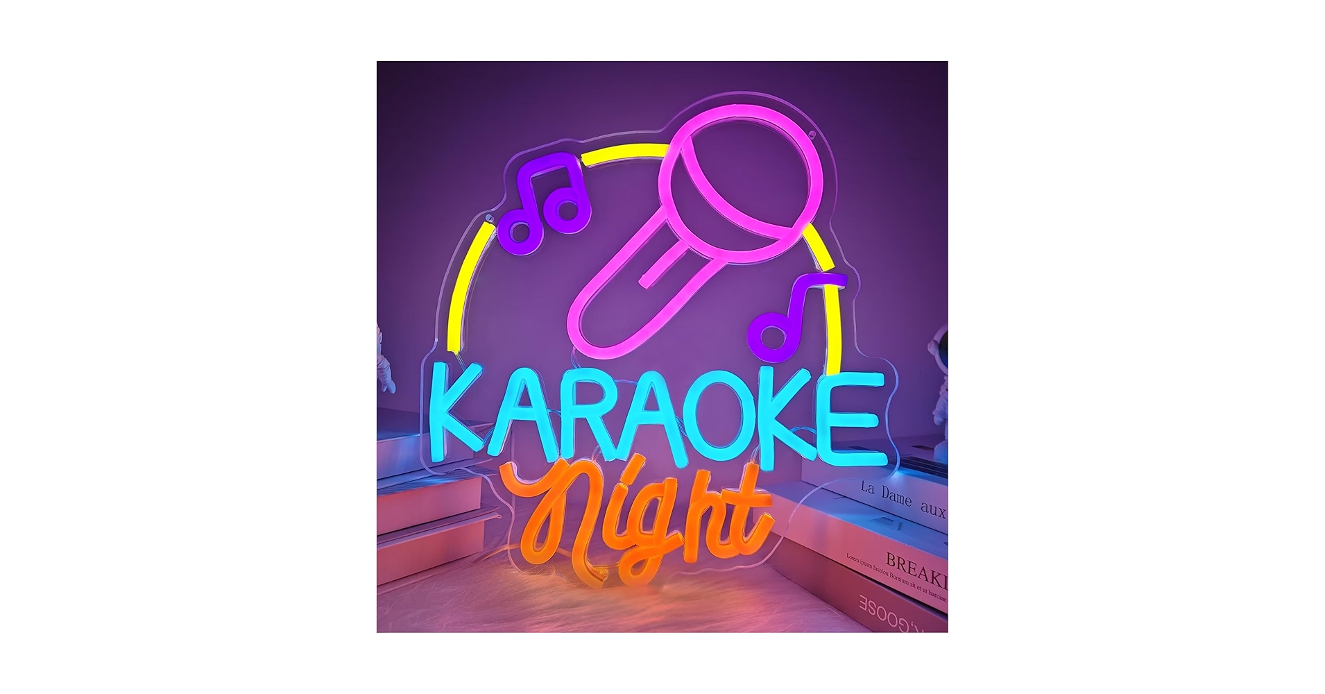 Karaoke Neon Sign Dimmable Led Karaoke Party Neon Lights