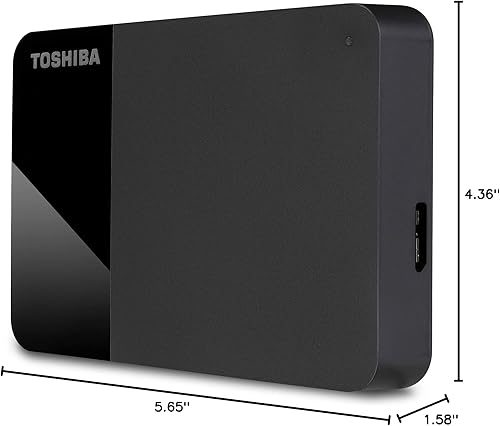 Miniatura 8 de Toshiba Canvio Ready - Disco duro externo portátil de 2.5 pulgadas con USB 3.2 Gen 1 SuperSpeed, compatible con Microsoft Windows 7, 8 y 10, negro