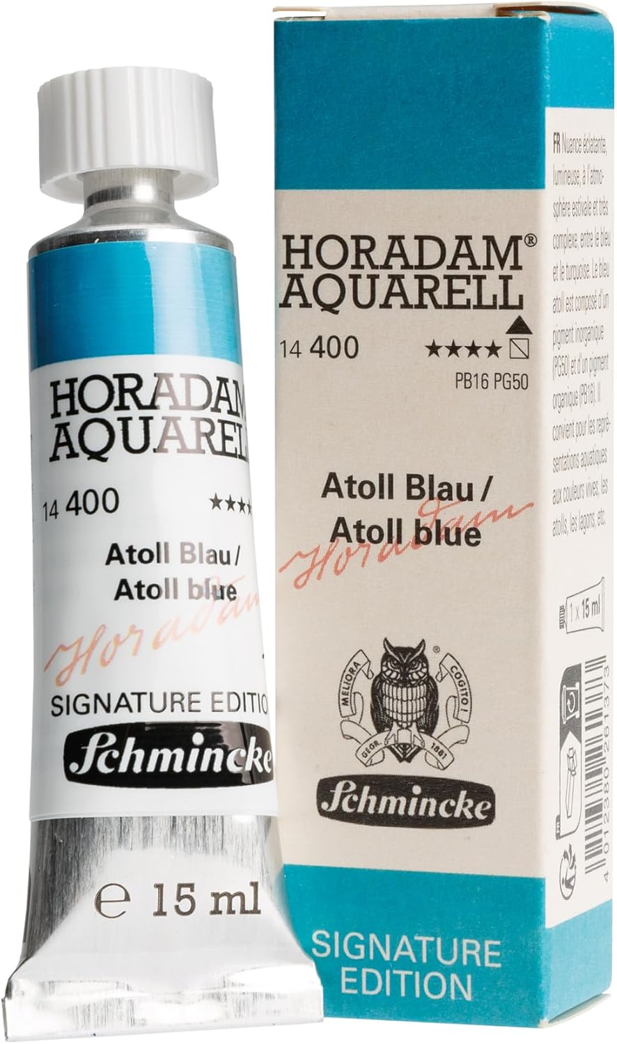 Schmincke - HORADAM® AQUARELL, limited special color Cologne Bridge Green x Dirk Schmitt, finest artists' watercolors, 15 ml tube, 14 901 006, Signature Edition 2025