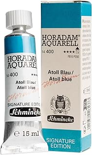 Schmincke - HORADAM® AQUARELL, limited special color atoll blue, finest artists' watercolors, 15 ml tube, 14 400 006, Signature Edition 2025