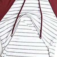 Vista 42 de GINKANA Sudadera con capucha para mujer, manga larga, lactancia materna, ropa casual