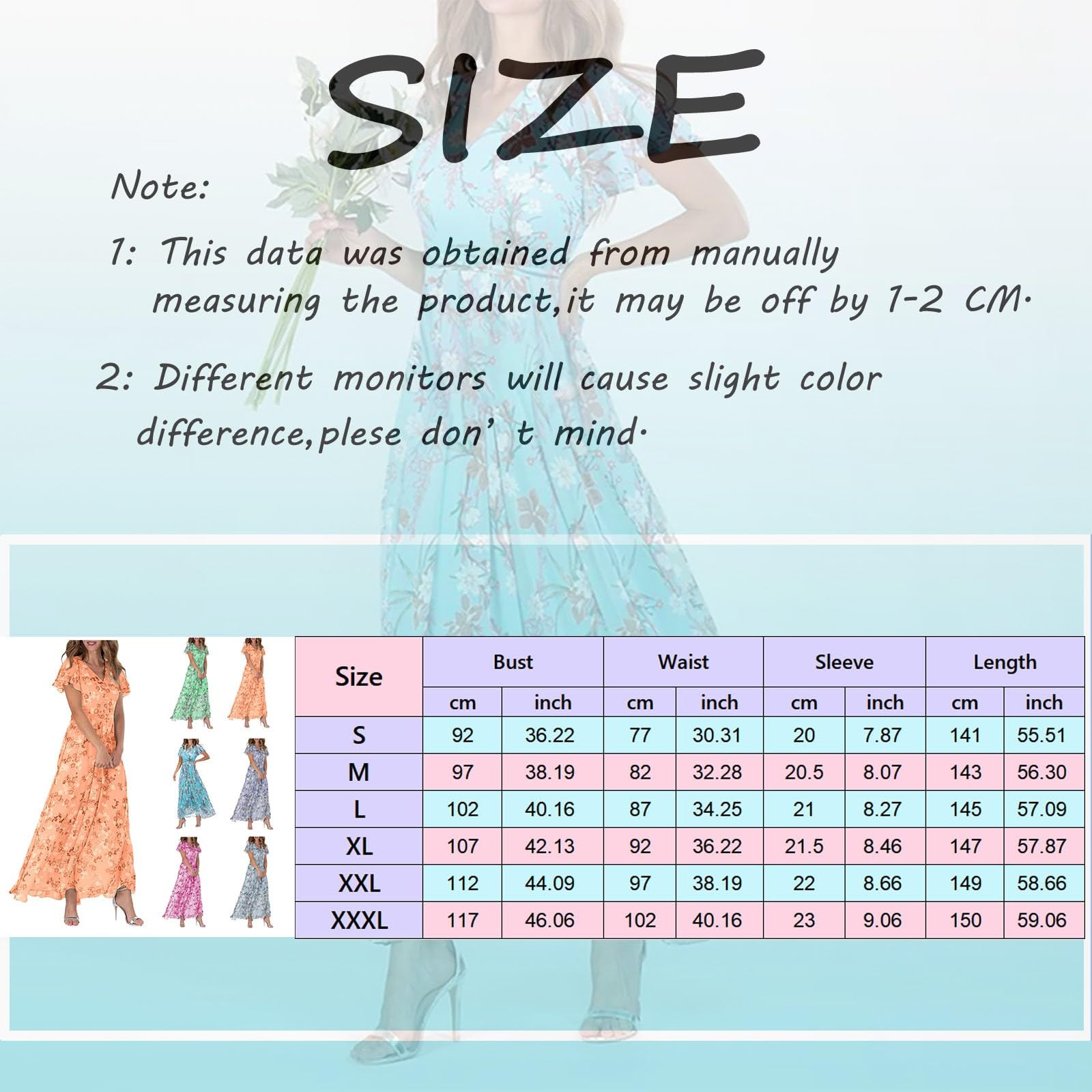 Vestidos de verano para mujer, estilo casual, de gasa, con vuelo, manga corta, con volantes, floral, cita, noche, cuello en V, a la moda, primavera, trabajo, cóctel, elegante, vestidos de verano para