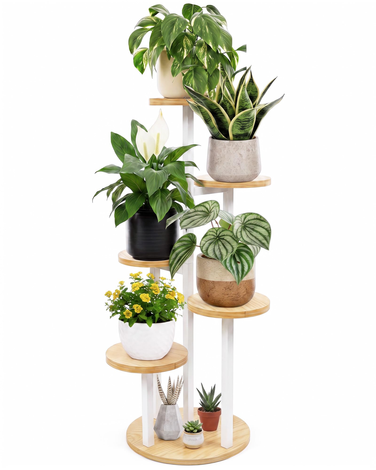 Bamworld PLANT STAND WHITE 5T