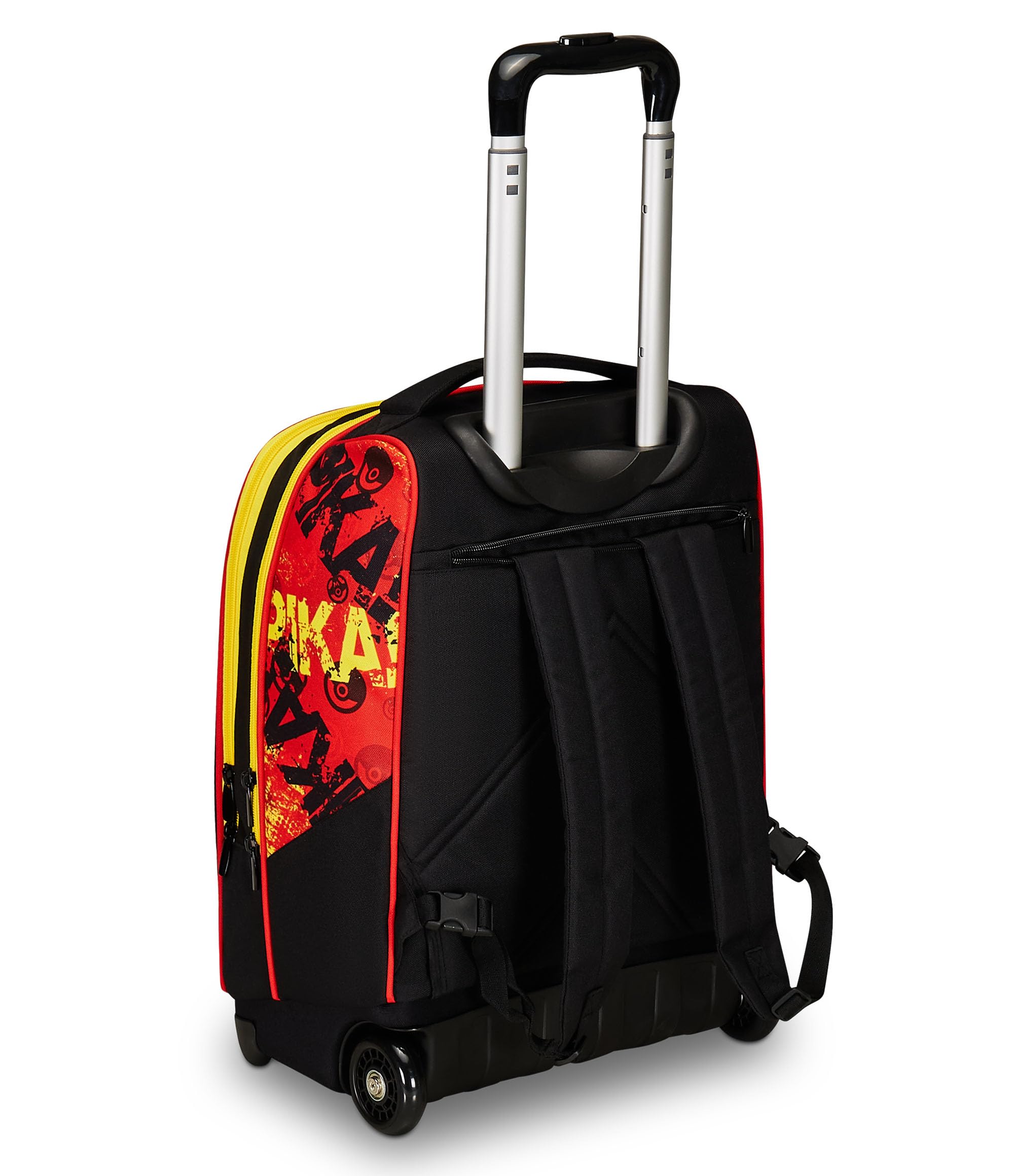 Seven Trolley Scuola Big, Rosso e Giallo, Pokemon Pikachu, Legendary Avengers, Doppio Scomparto, Tasca Porta Borraccia e Crossover System, Zaino Scuola Viaggio, Bambino Ragazzo
