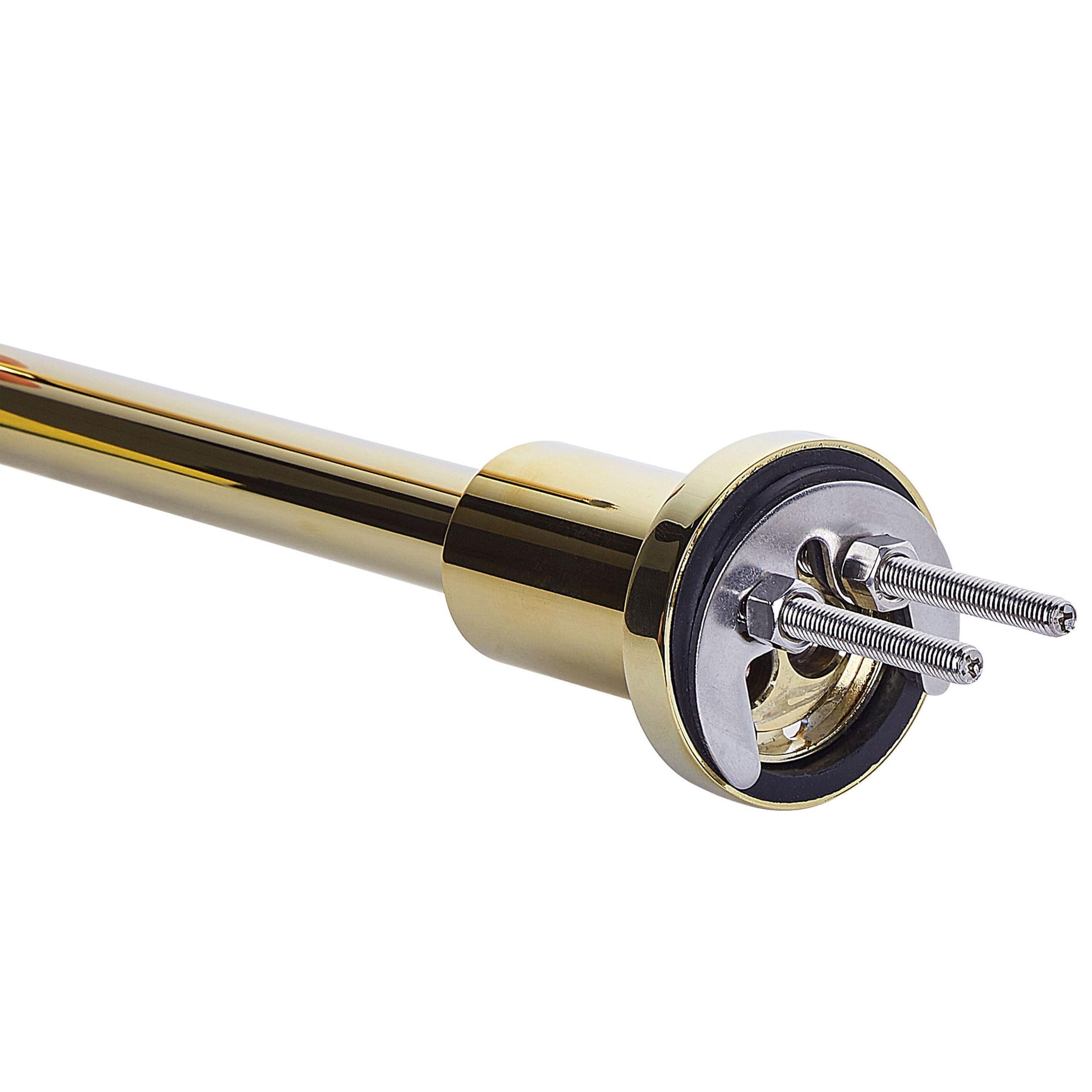 Grifo mezclador para lavabo metal brillante latón baño moderno grifo de doble mando dorado Kalambo