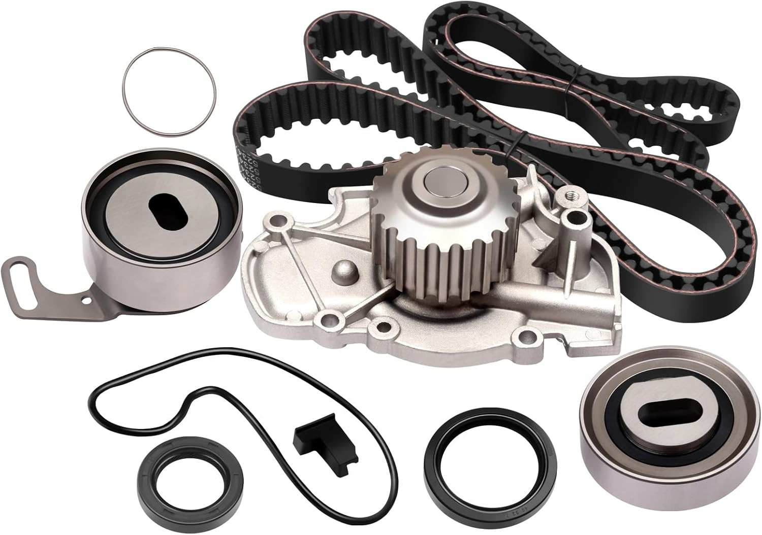 ECCPP Timing Belt Water Pump Kit Fit for 1990-1997 for Honda Accord Odyssey Prelude Isuzu Oasis 2.2L Engine F22A1 F22A4 F22A6 F22B2 F22B6 L4 SOHC 16 Valve