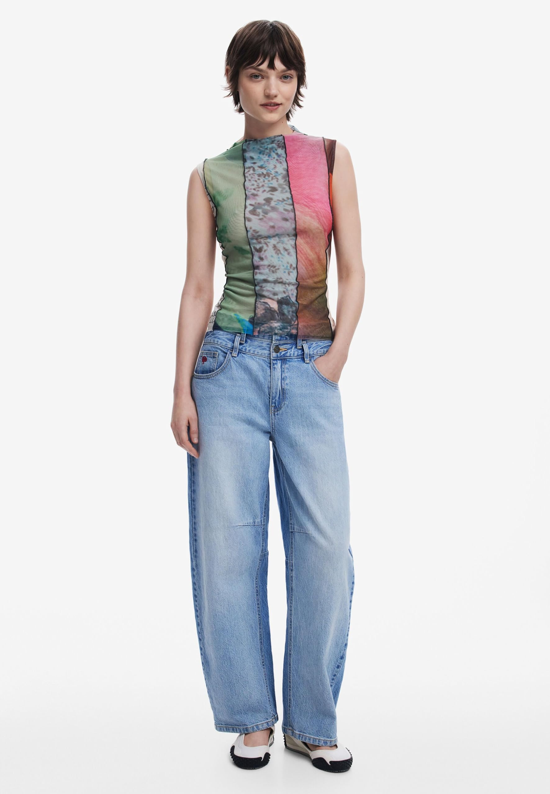 Desigual 25swtk87 T-Shirt Donna (Pacco da 1)