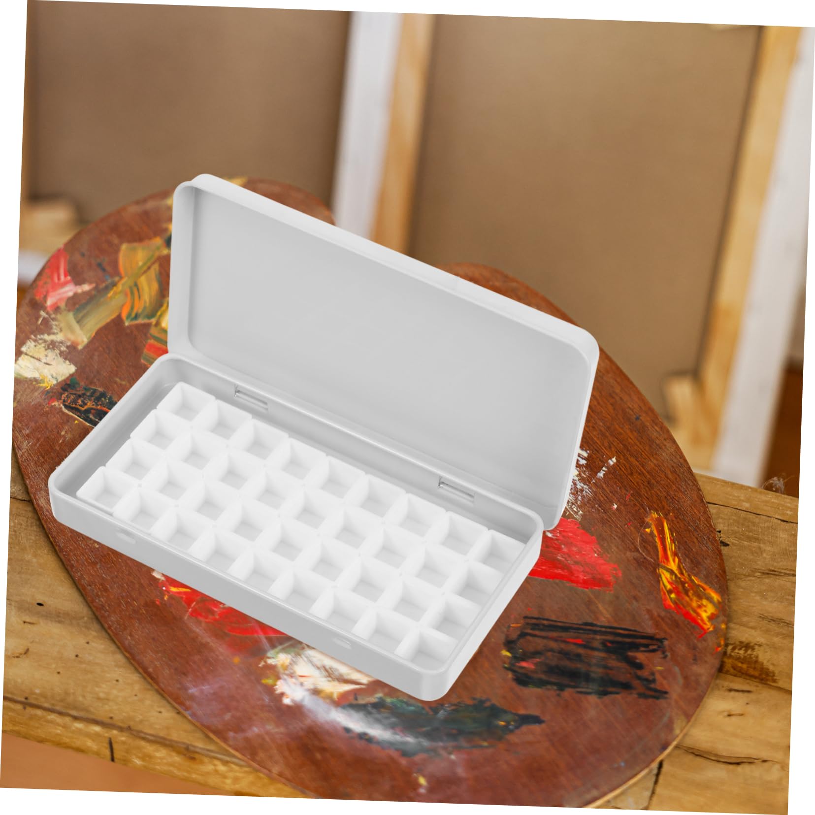 EXCEART 5ensembles Boîte Métallique Vide pour Pigments De Peinture à Eau Palette Artiste avec Compartiments Idéale pour Gouache Et Aquarelle Kit Pratique pour Artisans Et Étudiants