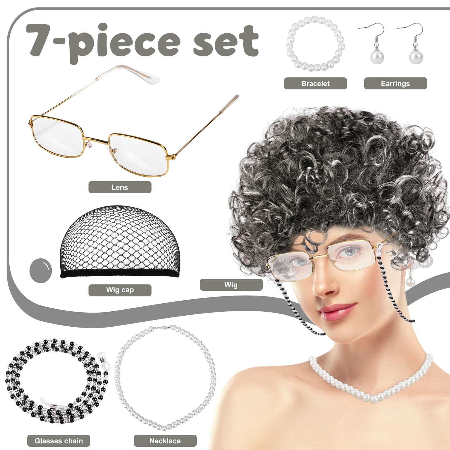 Old Lady Wig - Image 2