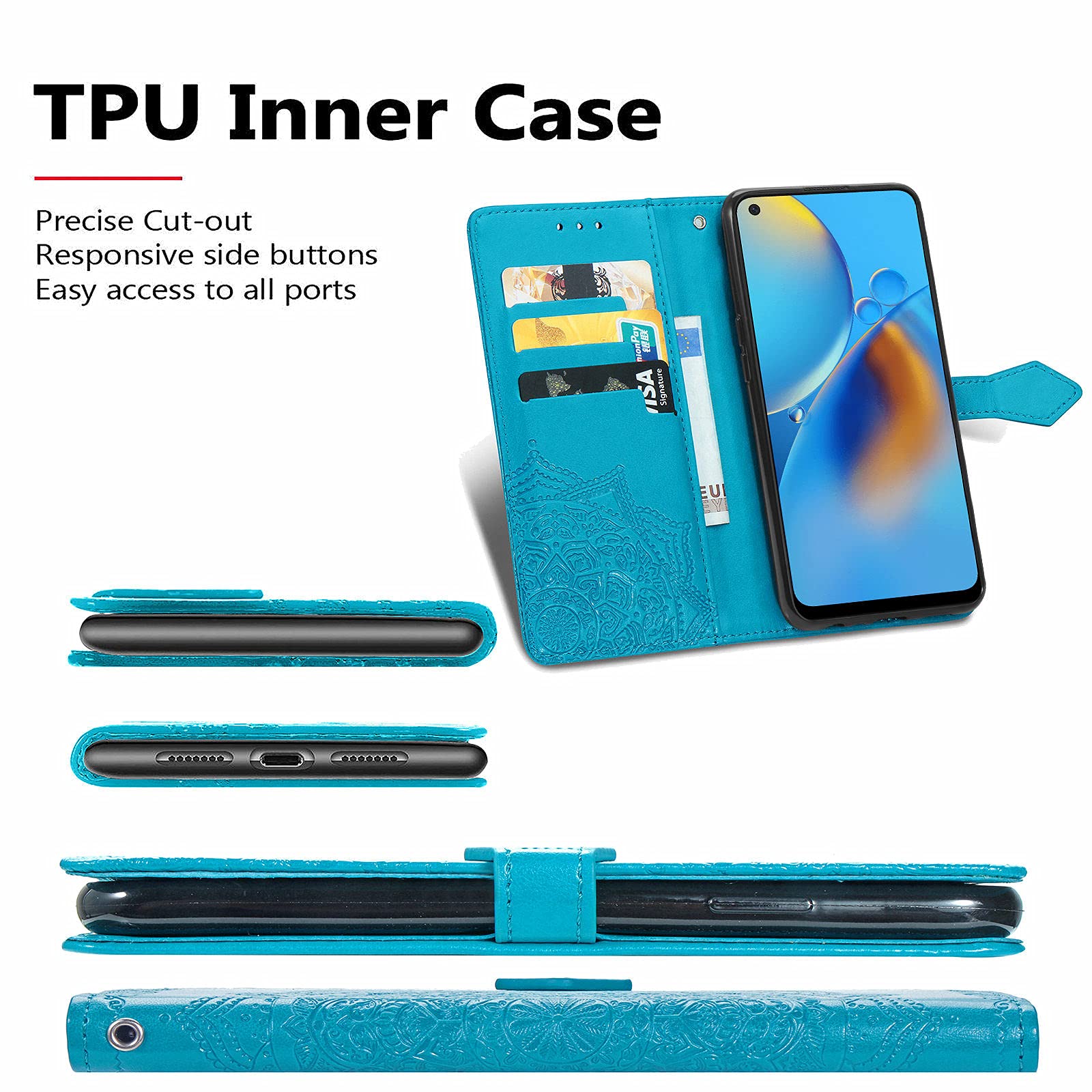 Cover per Blackview A70 / A70E / A70 Pro, Custodia Libro in