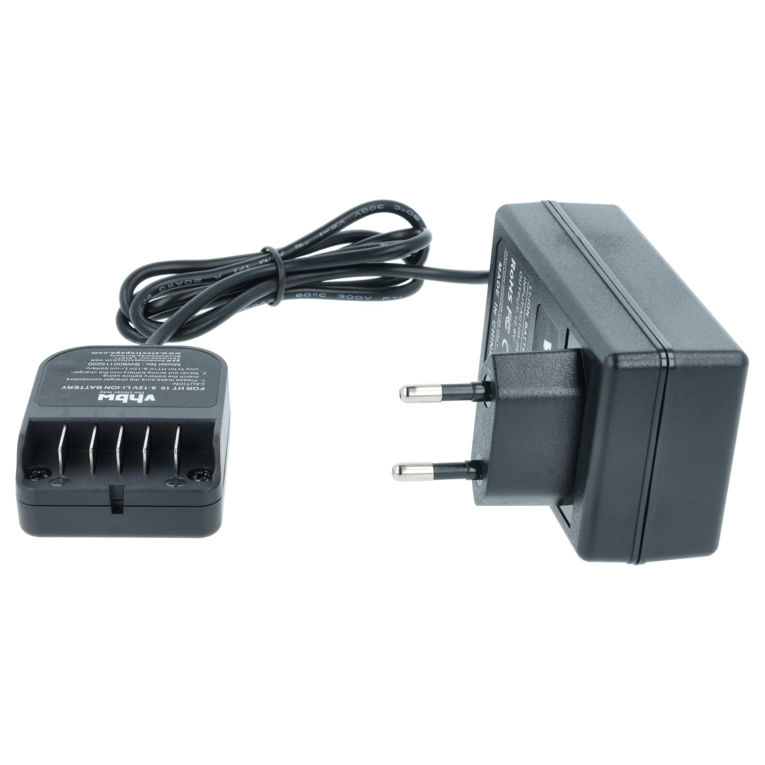 vhbw Cargador Compatible con Hitachi/HiKOKI UR 10, UR 10DL, WH10DCL, WH 10DCL, WH10DFL, WH10DFL2, WH 10DL Herramientas, baterías
