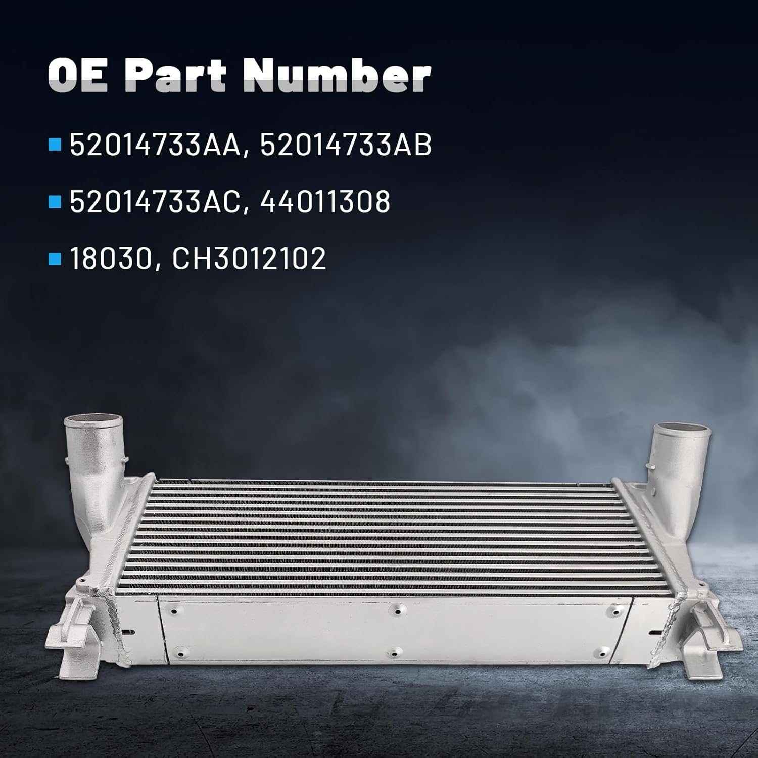 Turbo Intercooler Compatible with Ram 2500 3500 4500 5500 2013-2018 6.7L, 52014733AA 52014733AB 52014733AC, Air Cooled Intercooler Turbocharged