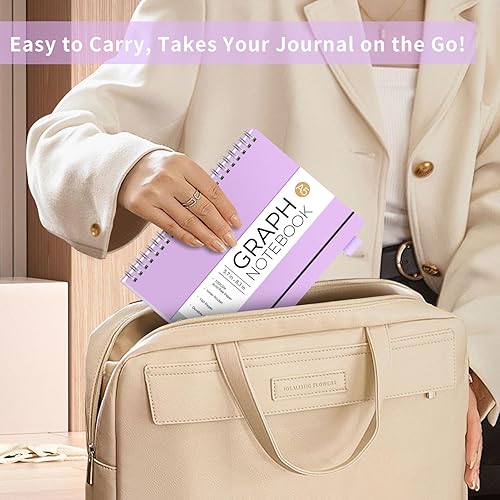 Vista 174 de AHGXG Diario de puntos y viñetas – Cuaderno de espiral de cuadrícula de puntos de 8.5 x 11 pulgadas, cuaderno de puntos grande A4, papel grueso