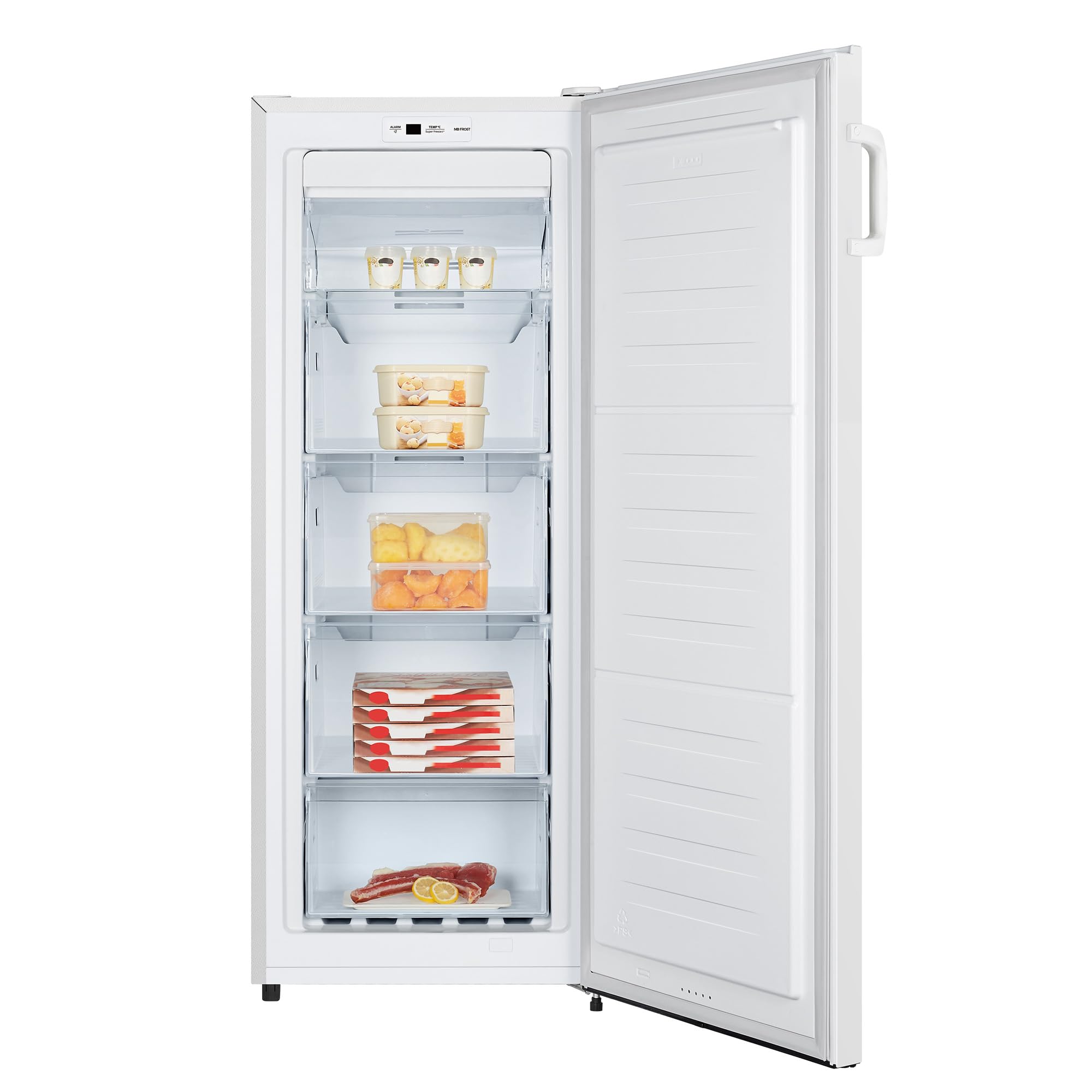 Hisense Congelador FV191N4AW2, TotalNoFrost/Superfreeze/ Alarma de puerta, Multiflow 360°/ BigBox/ 143,4 cm/ compartimento congelador 147 l/ 41 dB/ 205 kWh/blanco