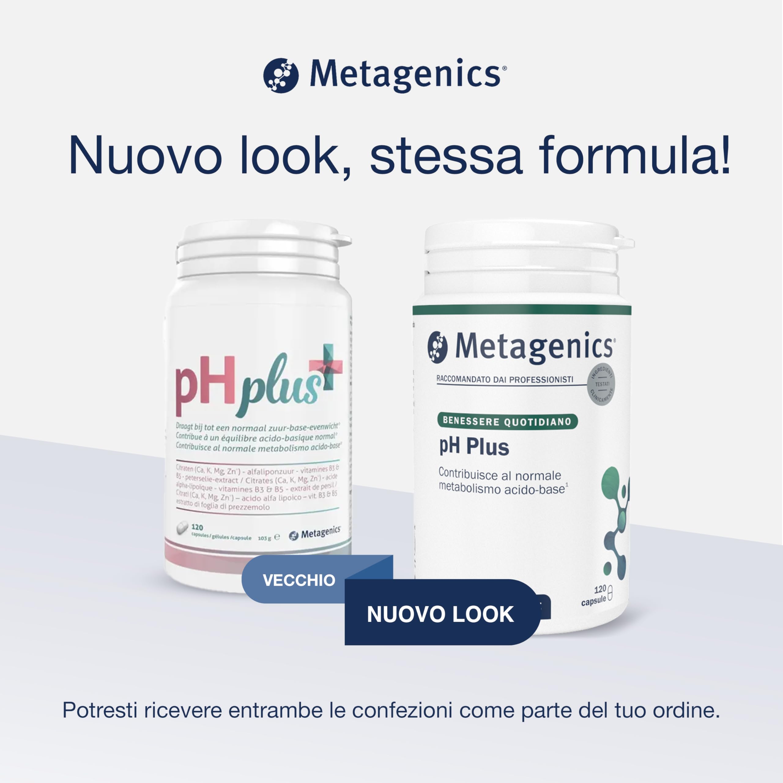 Metagenics pH Plus - Supporta l’Equilibrio Acido-Base Normale - 120 Capsule