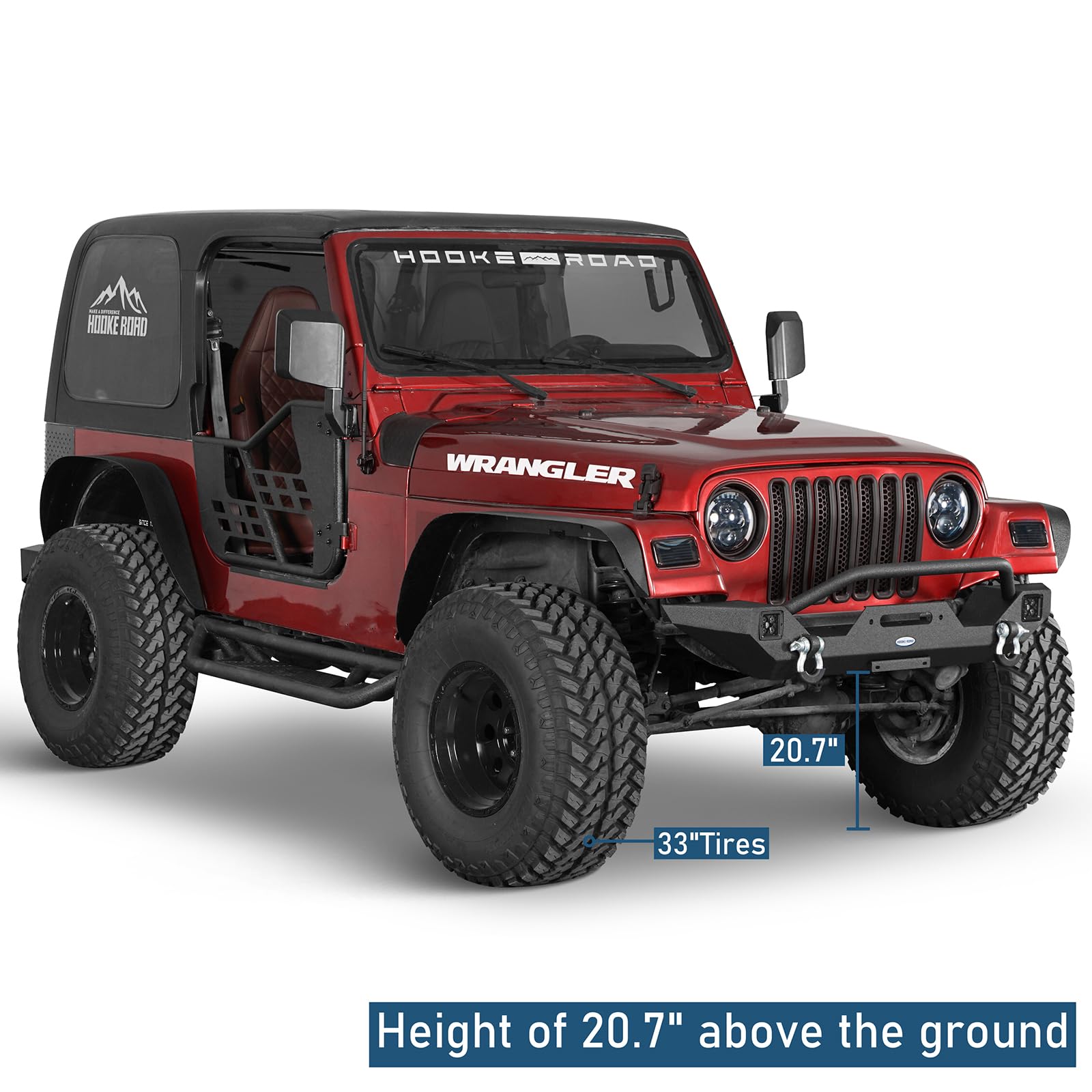 Amazon.co.jp: V8 GOD TJ フロントウインチバンパー ウィンチプレート 