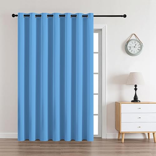 Miniatura 107 de CUCRAF Juego de 2 paneles de cortinas opacas negras de 54 pulgadas de largo, cortinas de oscurecimiento de habitación para sala de estar y