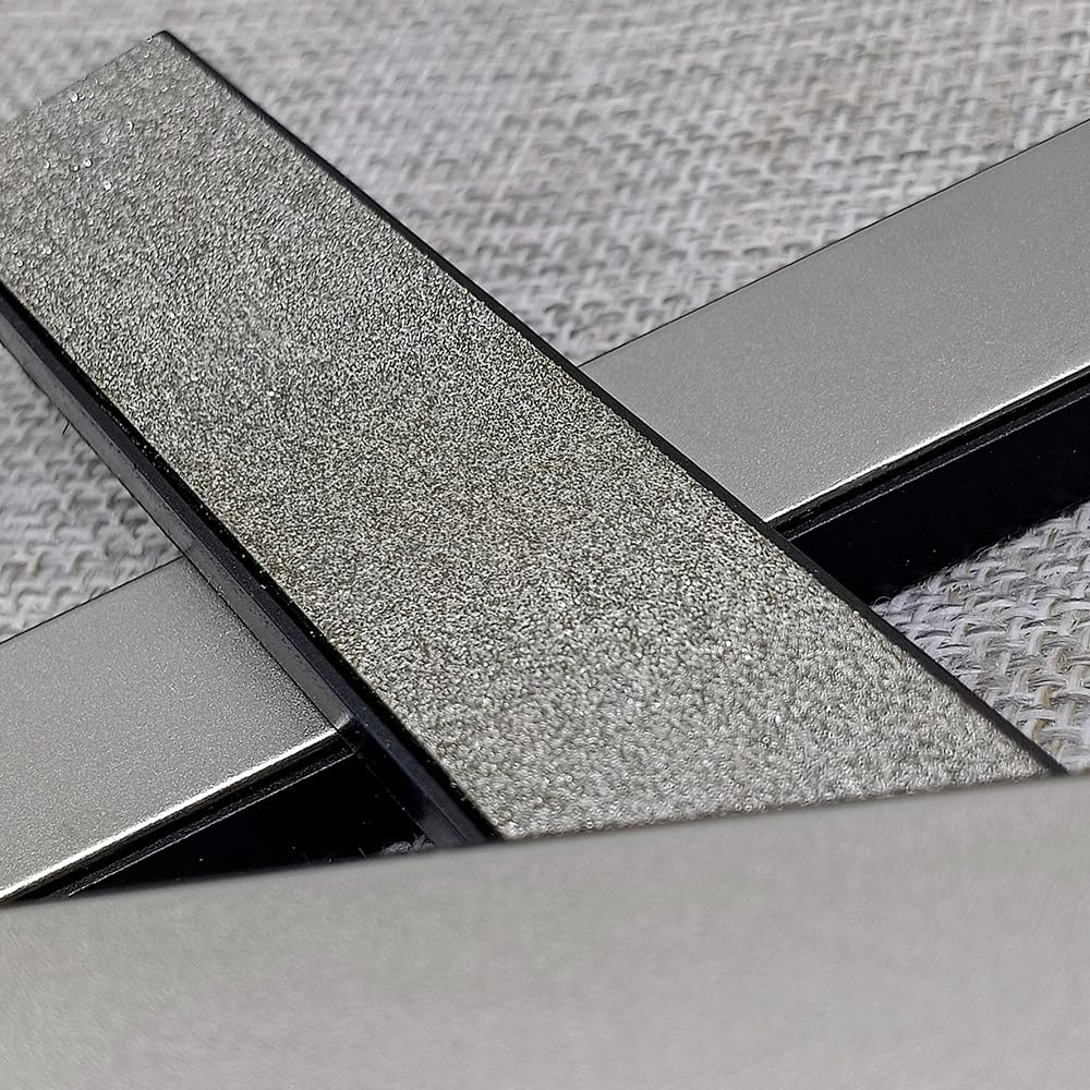 Kamień do ostrzenia noży, 8 szt. diamentowych prętów, kamień szlifierski, system 80-3000 diamentowy(Gray(Set3))